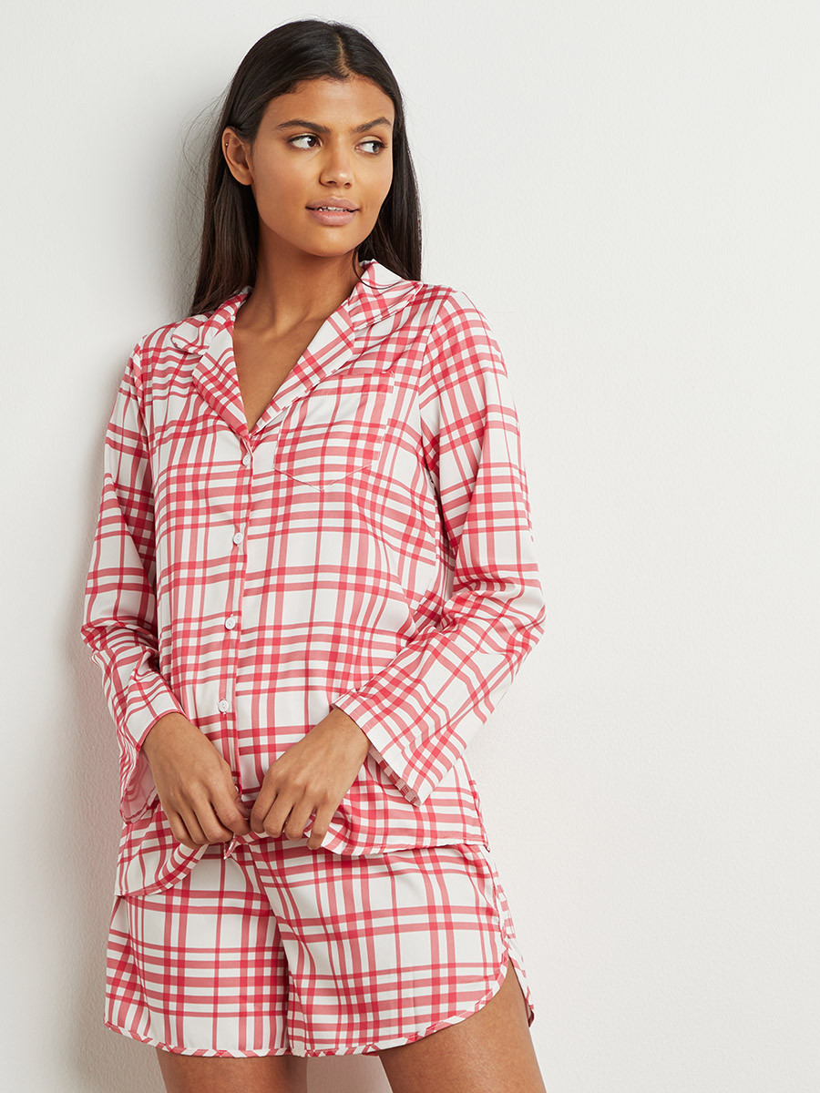 مجموعة من قميص وشورت من ستايلي-women-clothing-nightwear-pyjamas-longsets-image-1