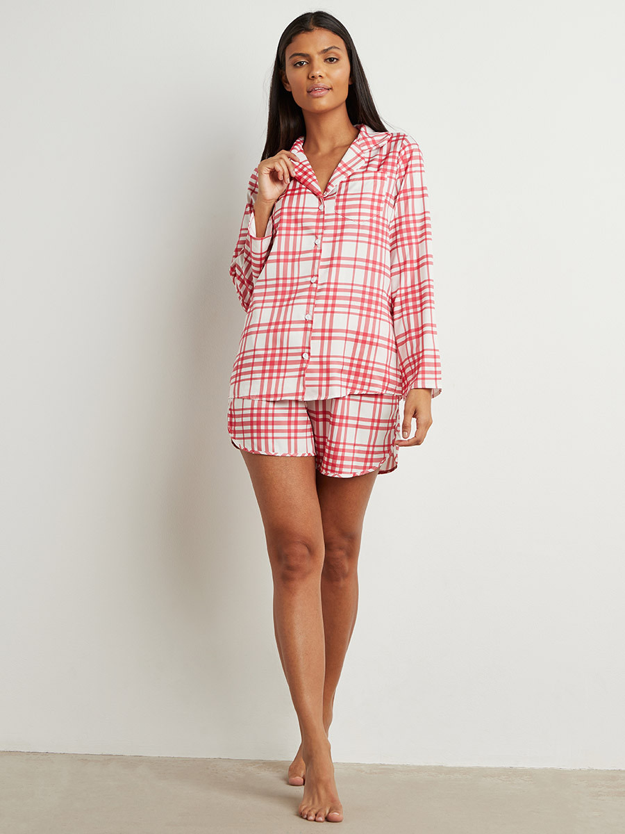 مجموعة من قميص وشورت من ستايلي-women-clothing-nightwear-pyjamas-longsets-image-2