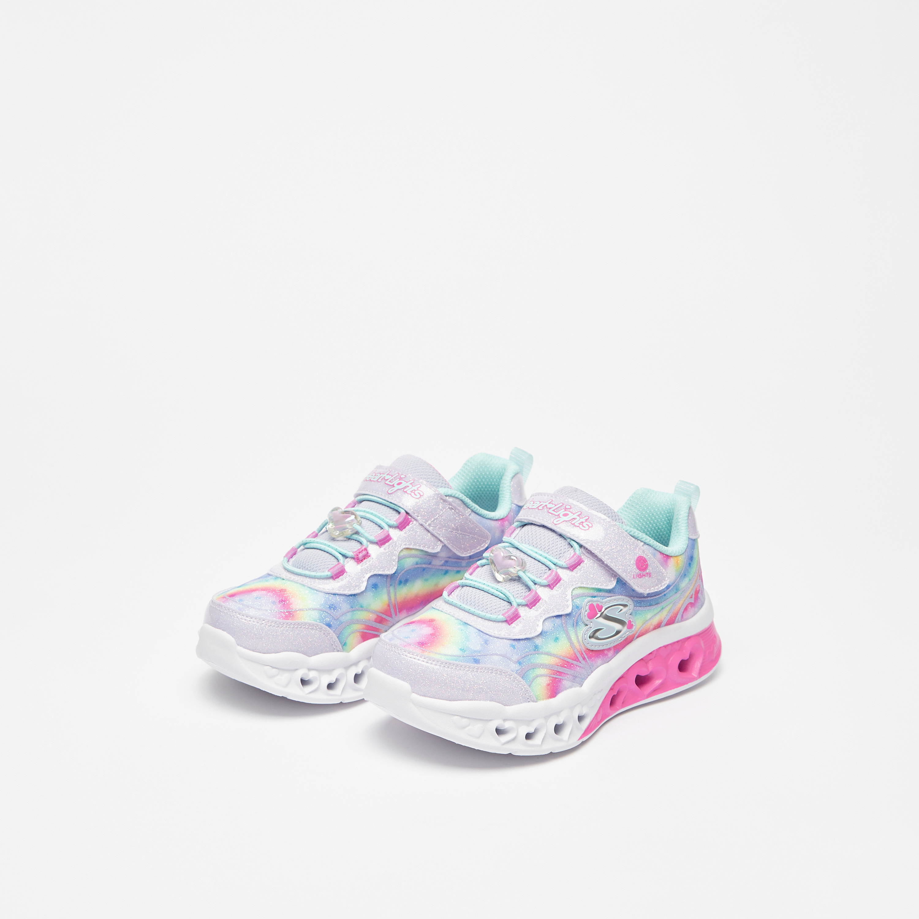 حذاء سنيكرز بناتي من سكيتشرز فلاتر هارت لايتس | 303253L-girls-shoes-sneakers-image-1
