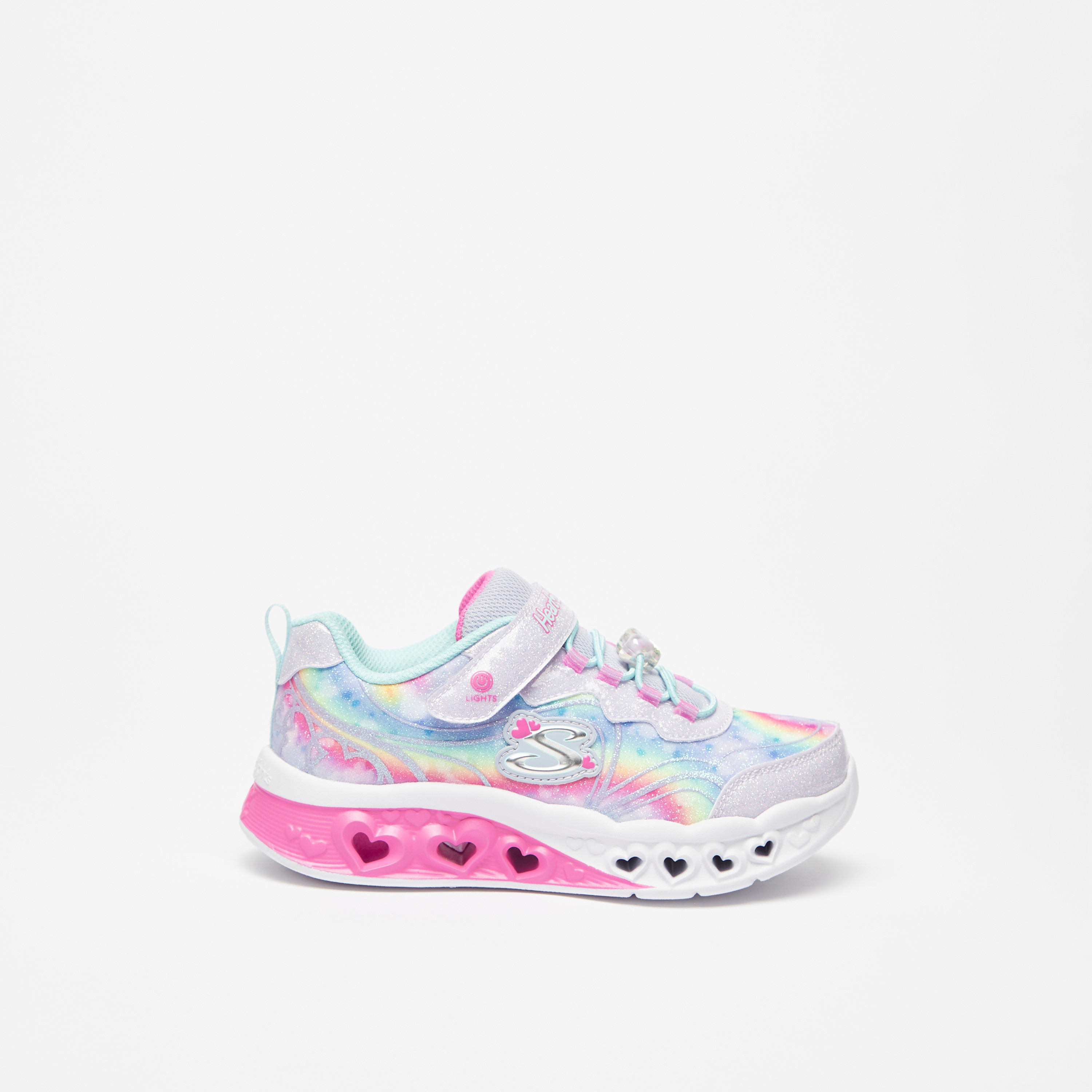 حذاء سنيكرز بناتي من سكيتشرز فلاتر هارت لايتس | 303253L-girls-shoes-sneakers-image-2
