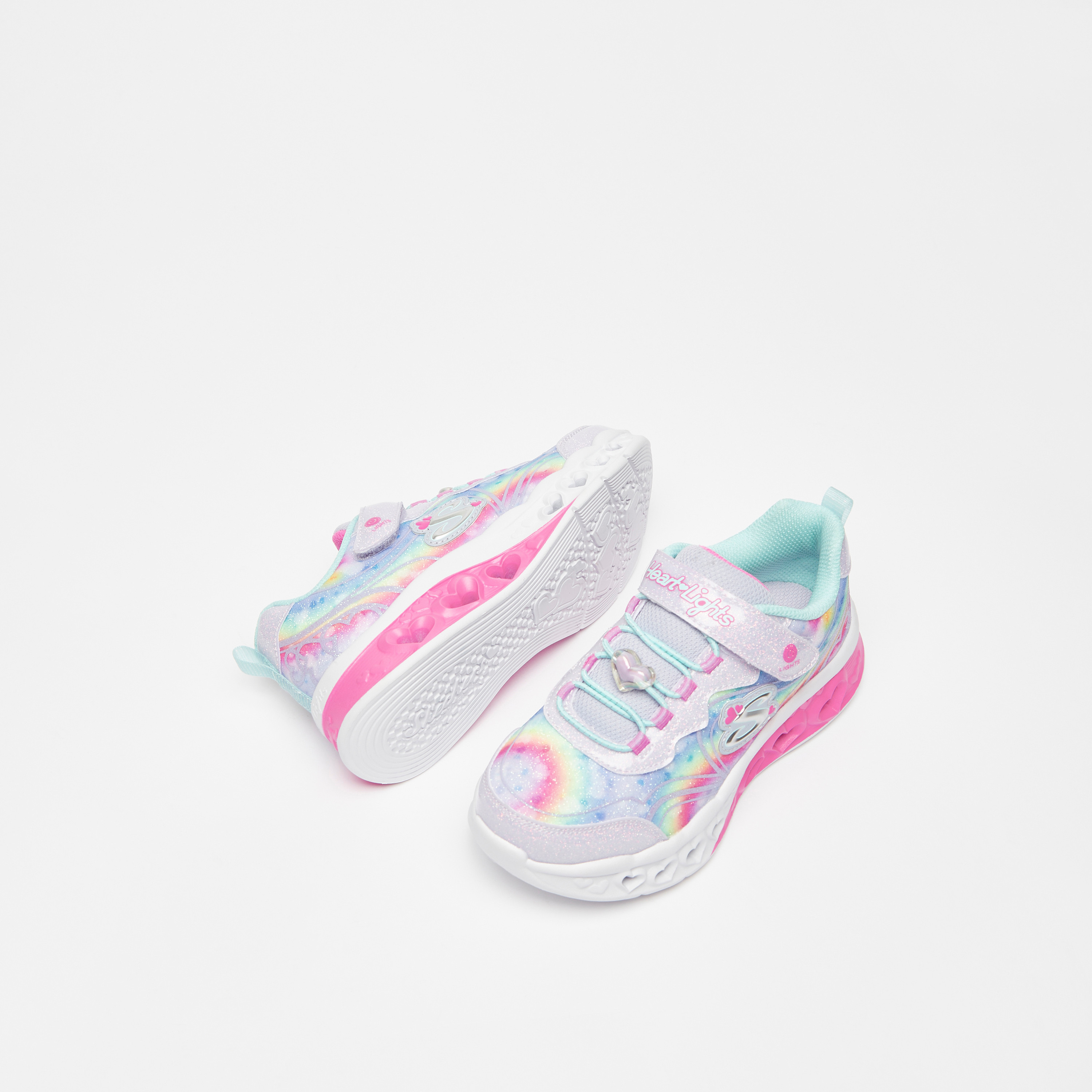 حذاء سنيكرز بناتي من سكيتشرز فلاتر هارت لايتس | 303253L-girls-shoes-sneakers-image-4