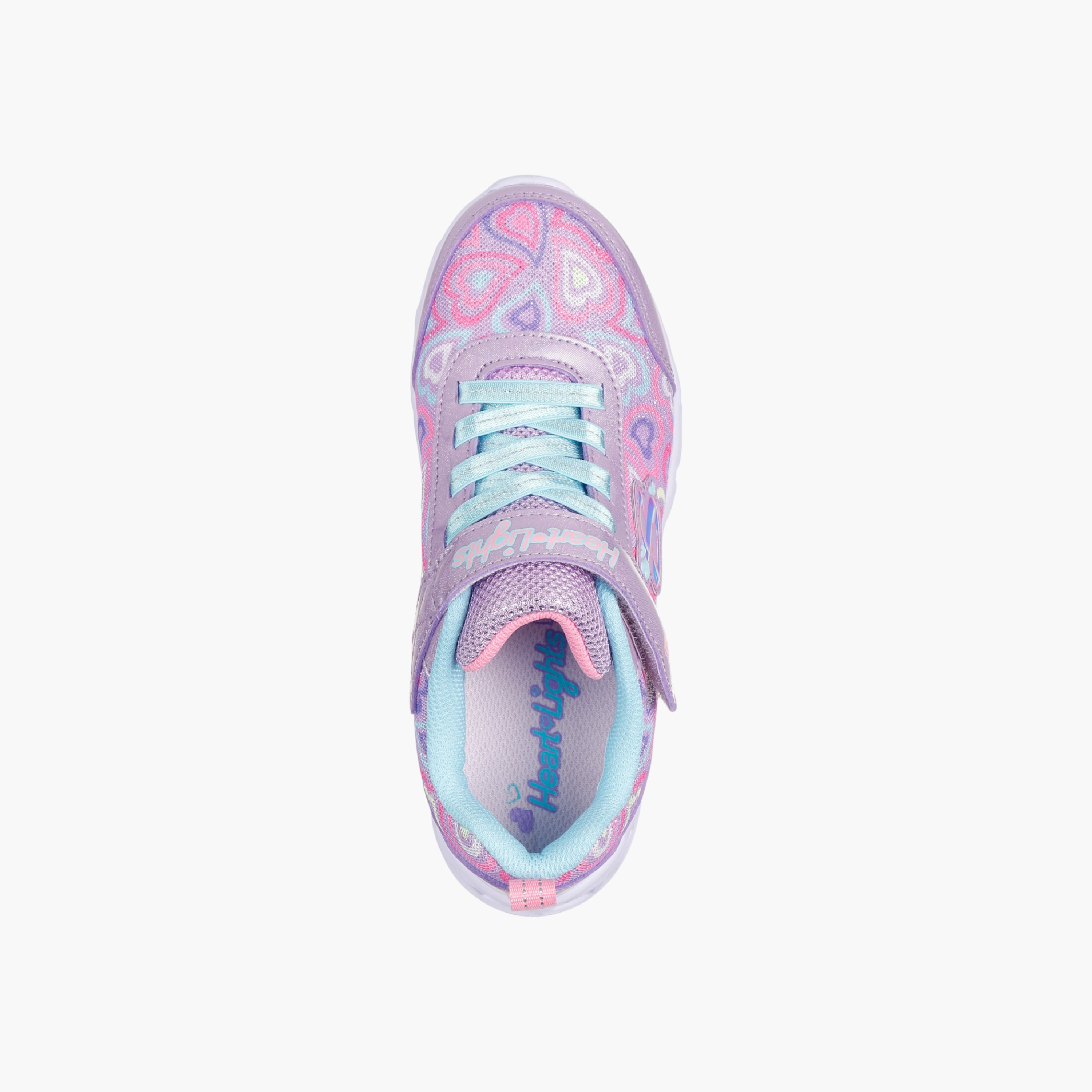 Skechers Girls Heart Lights Hook & Loop Ankle Shoes-girls-shoes-sports-image-3