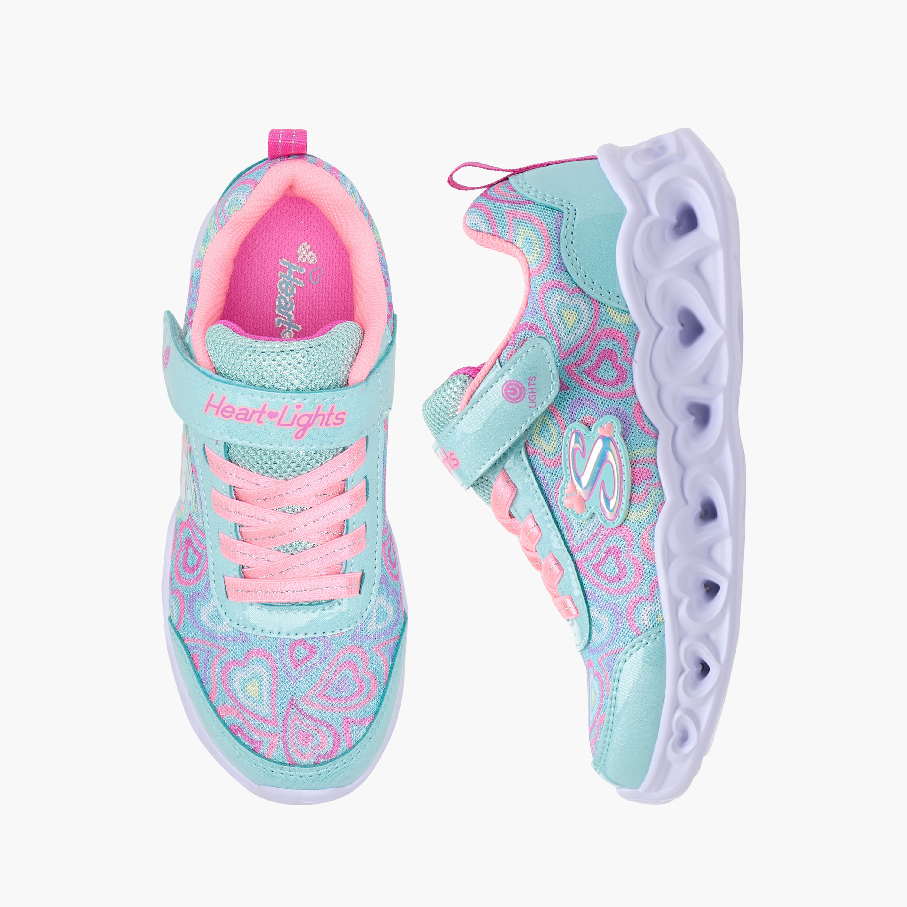 سكيتشرز - حذاء رياضي هارت لايتس هوك اند لوب - للبنات  303257L | OE-girls-shoes-sneakers-image-7