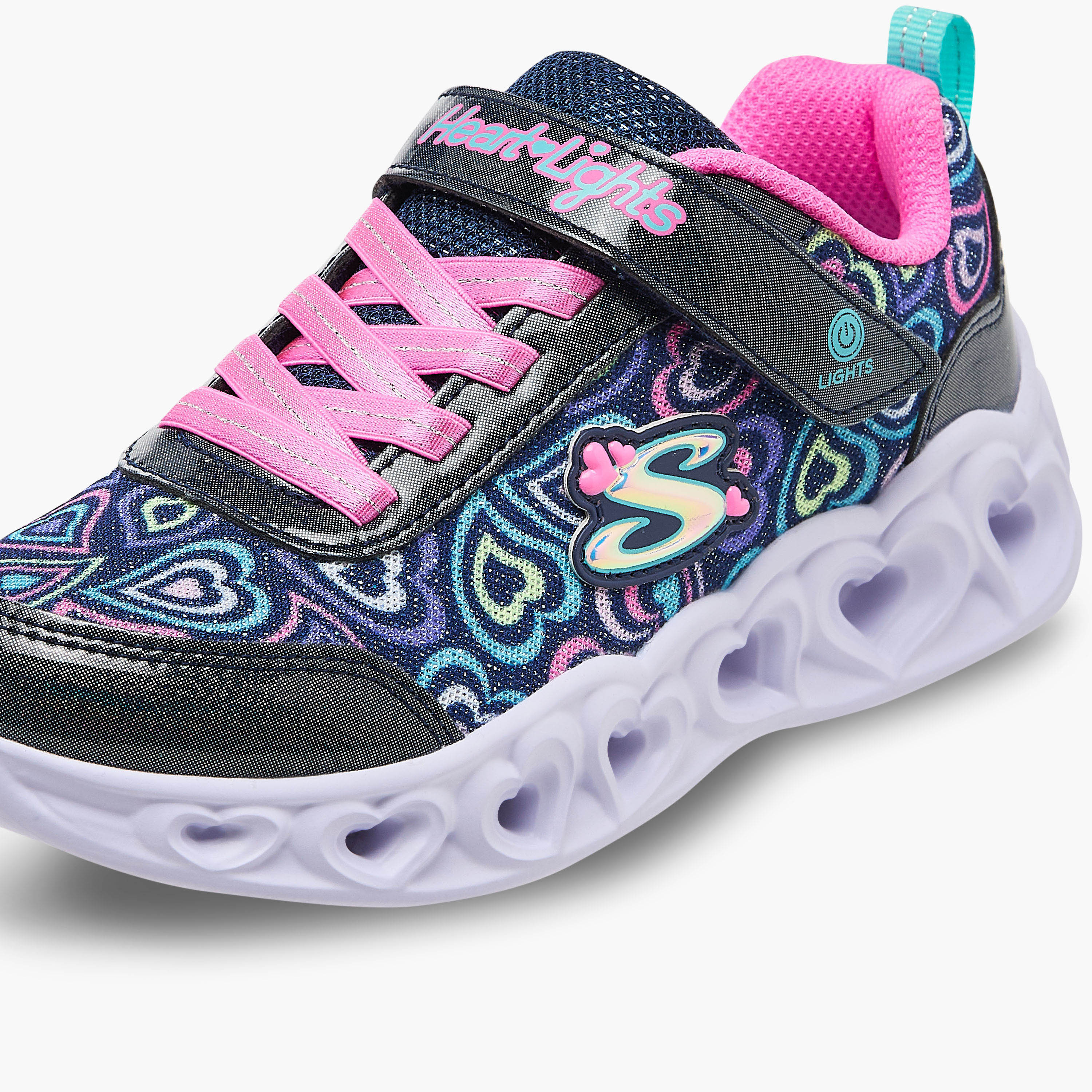 سكيتشرز - حذاء رياضي هارت لايتس هوك اند لوب - للبنات  303257L | OE-girls-shoes-sneakers-image-4