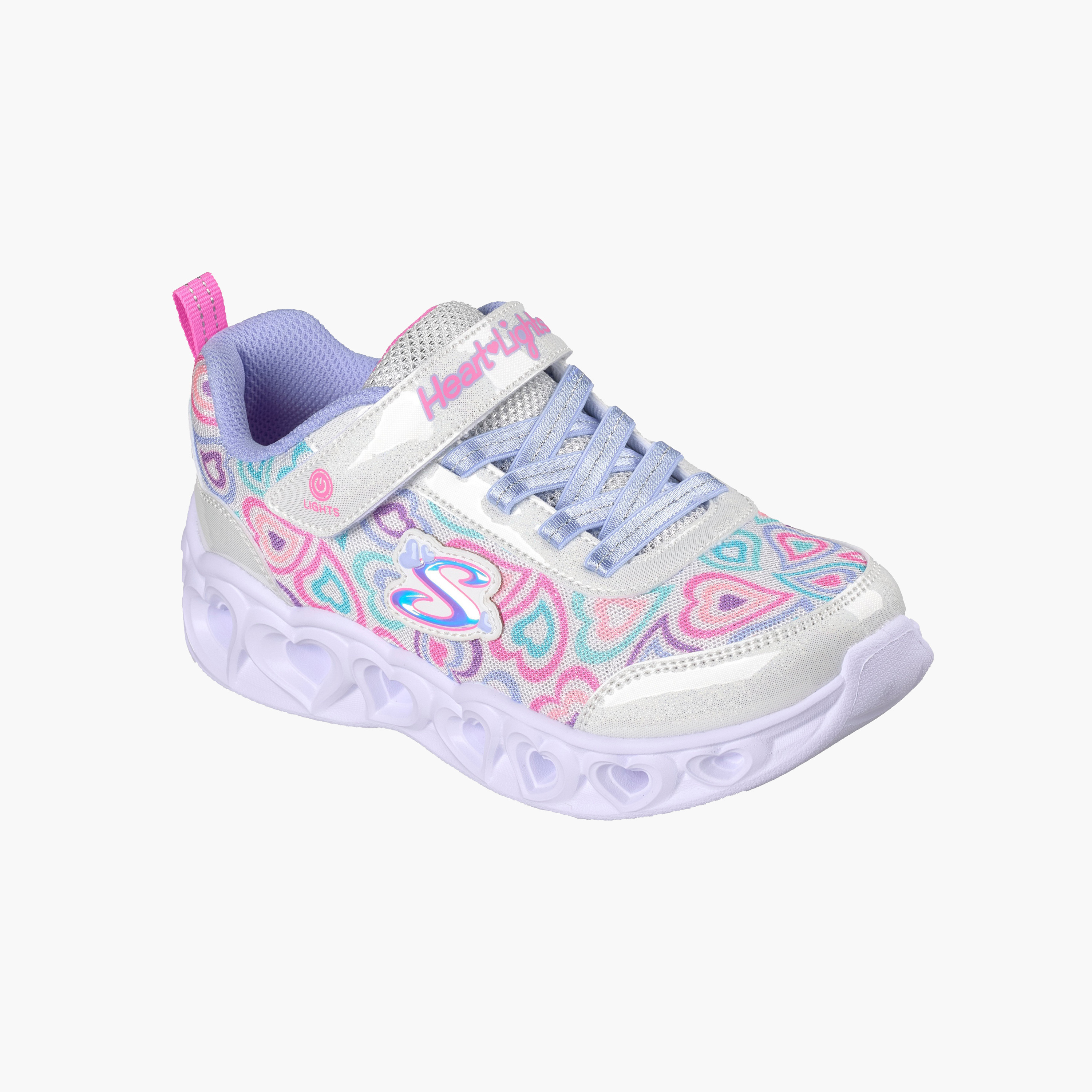 حذاء رياضي للبنات بإضاءة وشريط إغلاق لاصق من سكيتشرز-girls-shoes-sneakers-image-4