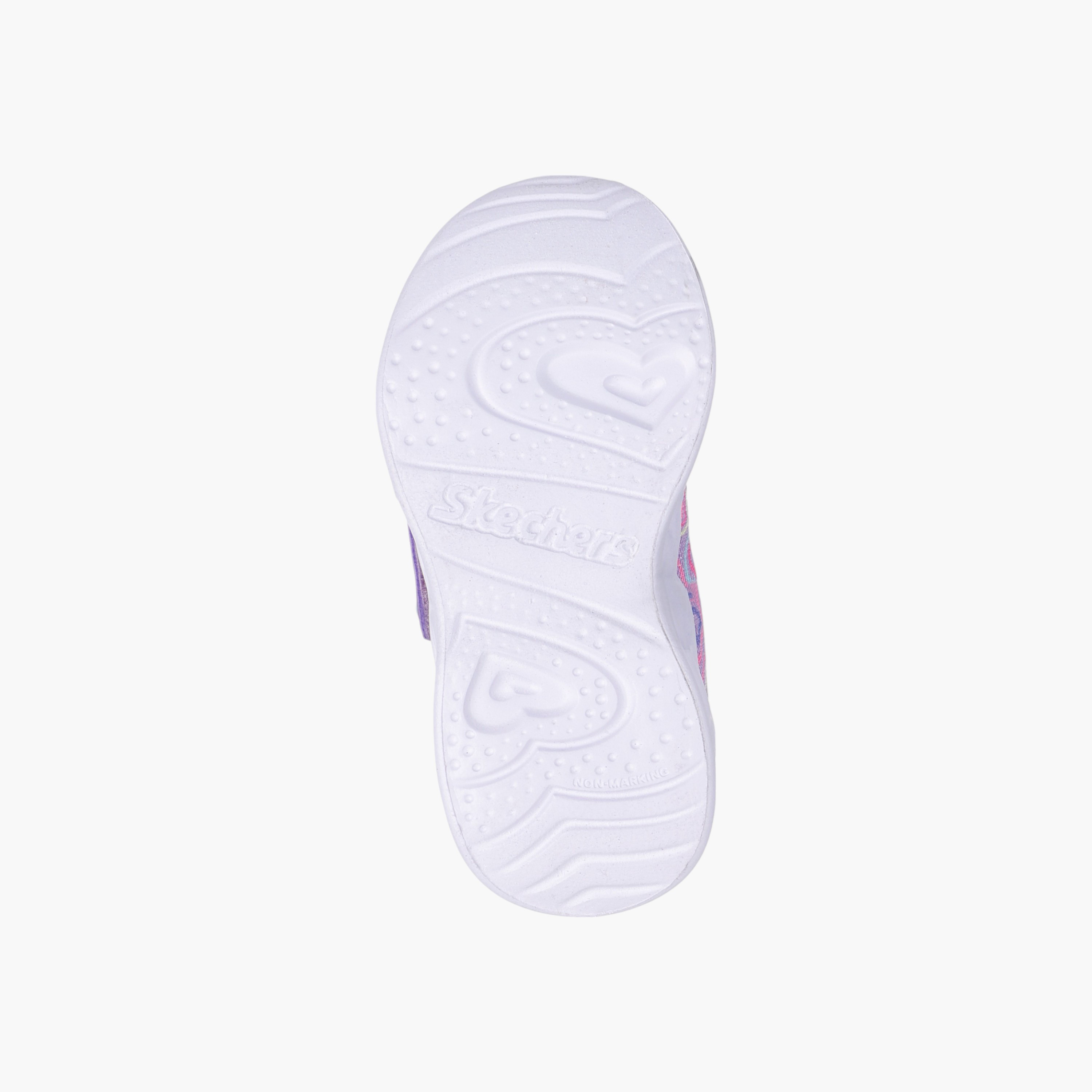Skechers Girls Heart Lights Hook & Loop Ankle Shoes-baby-girls-shoes-closedshoes-image-4