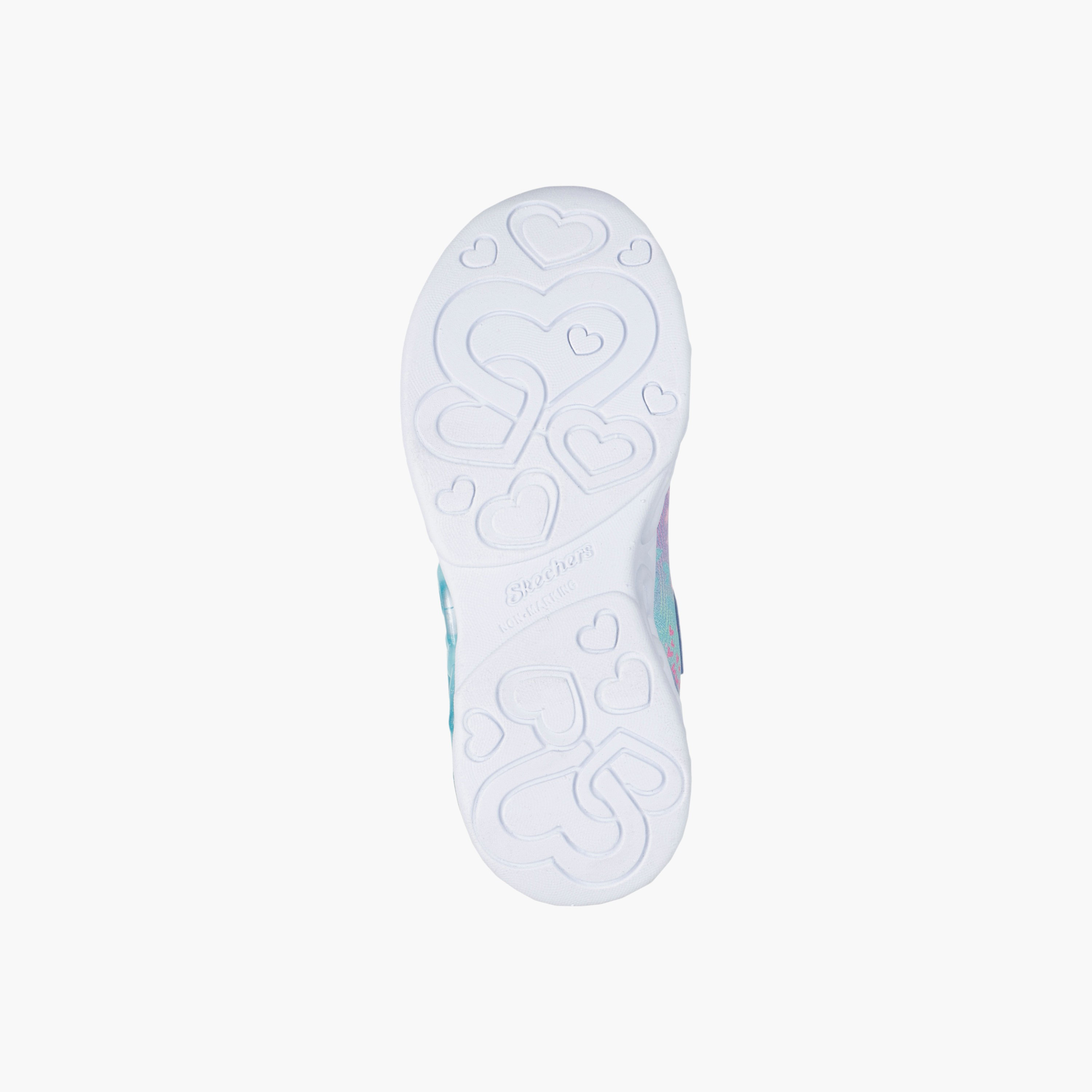 Skechers Girls Infinite Heart Lights Hook & Loop Walking Shoes-girls-shoes-sneakers-image-5