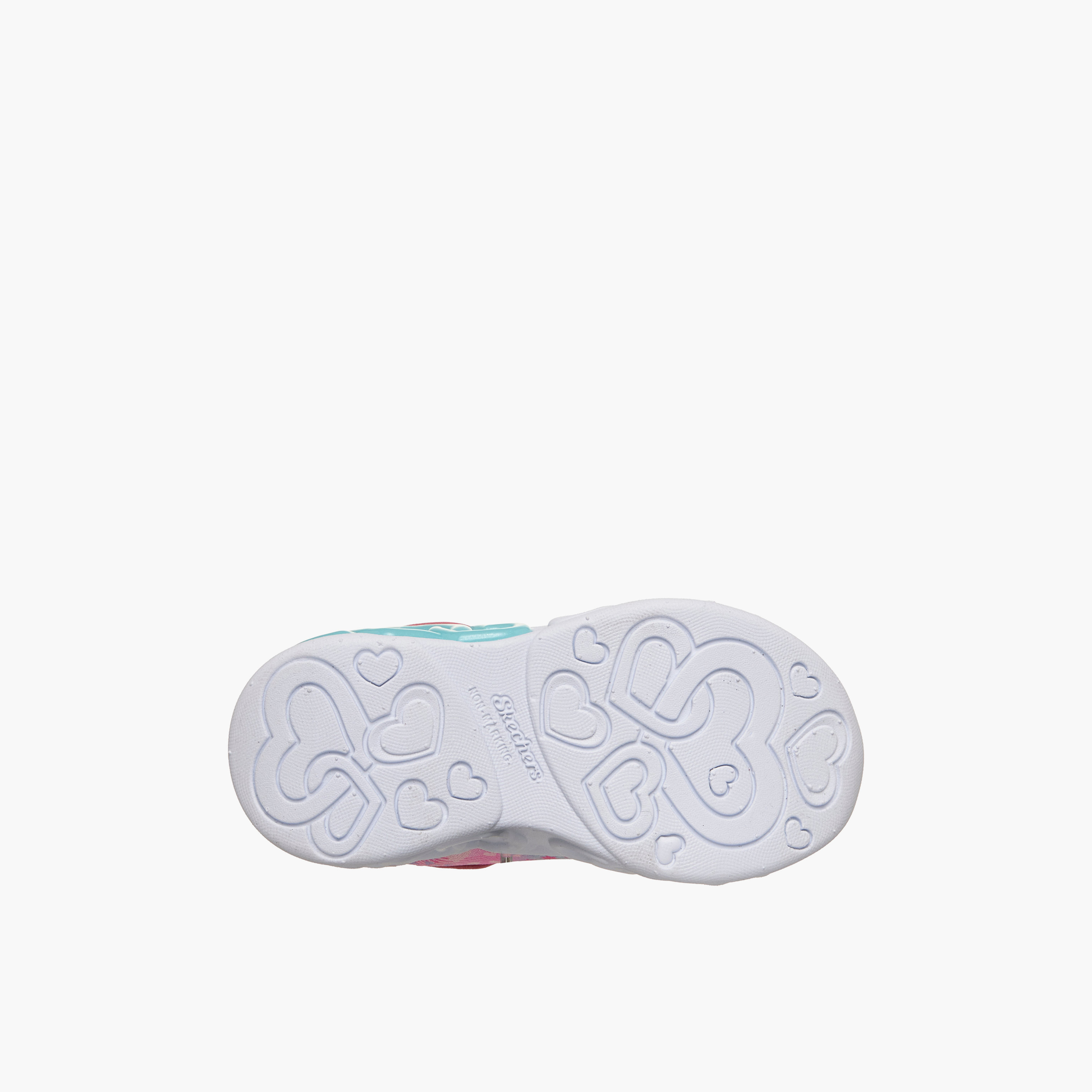 Skechers Girls INFINITE HEART LIGHTS Hook & Loop Light-Up Ankle Sneakers-baby-girls-shoes-closedshoes-image-7