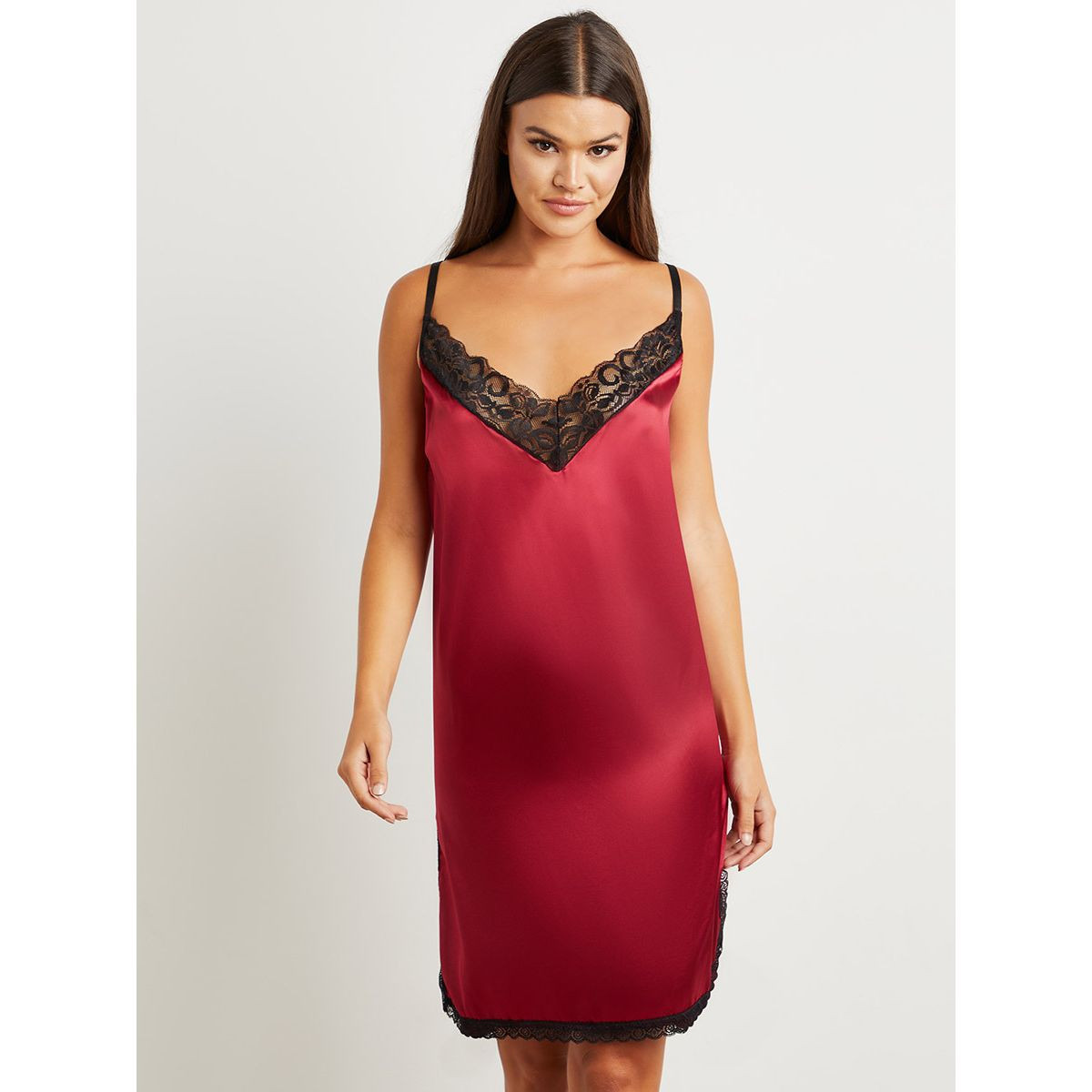فستان نوم بتفاصيل دانتيل من ستايلي-women-clothing-lingerie-babydollsandbodysuits-image-1