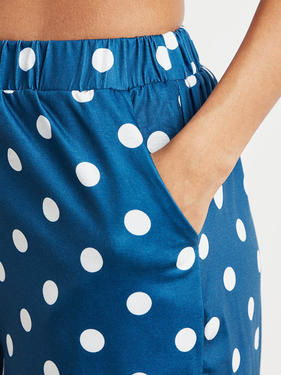 مجموعة من تيشيرت منقط وشورت من ستايلي-women-clothing-nightwear-pyjamas-bottoms-image-5