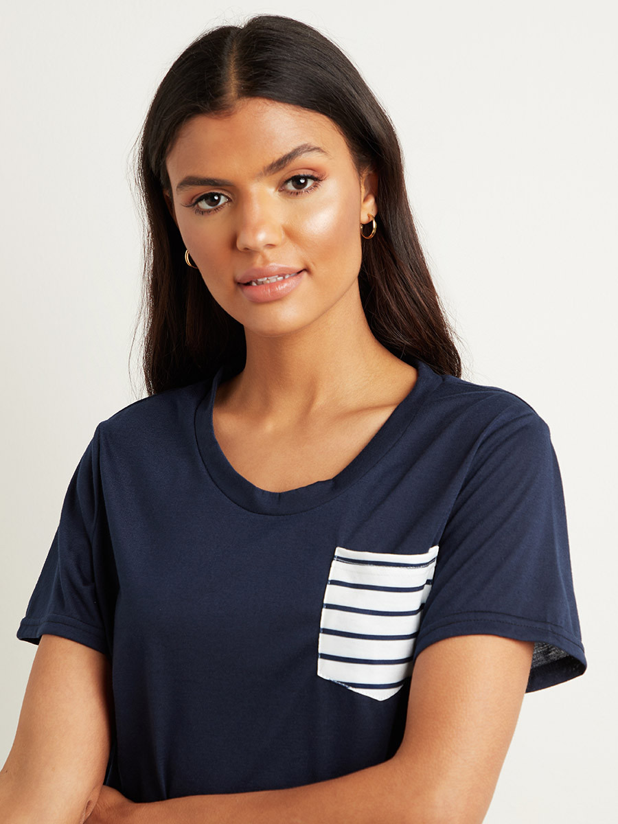 مجموعة من تيشيرت وبنطلون بيجاما من ستايلي-women-clothing-nightwear-pyjamas-bottoms-image-5