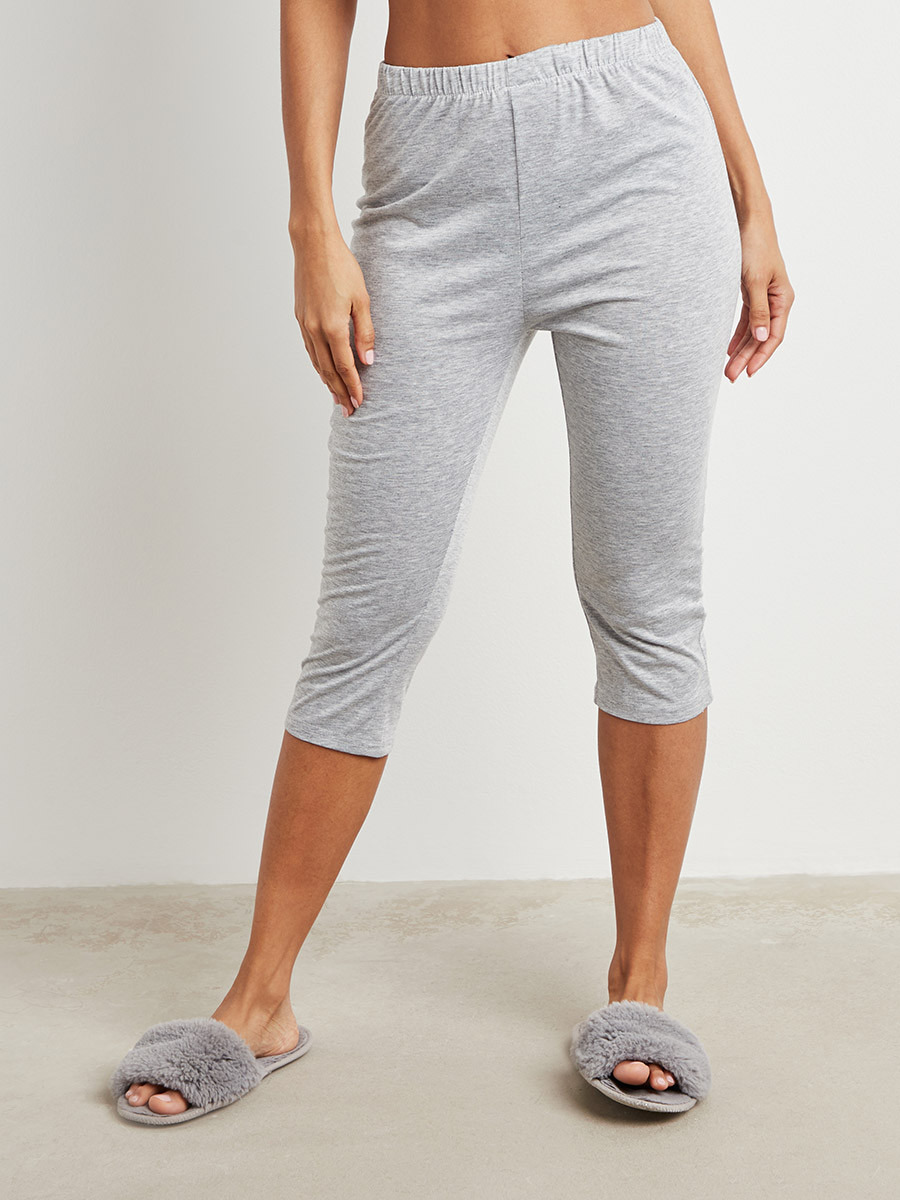 مجموعة من تيشيرت مطبوع وبنطلون كابري من ستايلي-women-clothing-nightwear-pyjamas-longsets-image-5