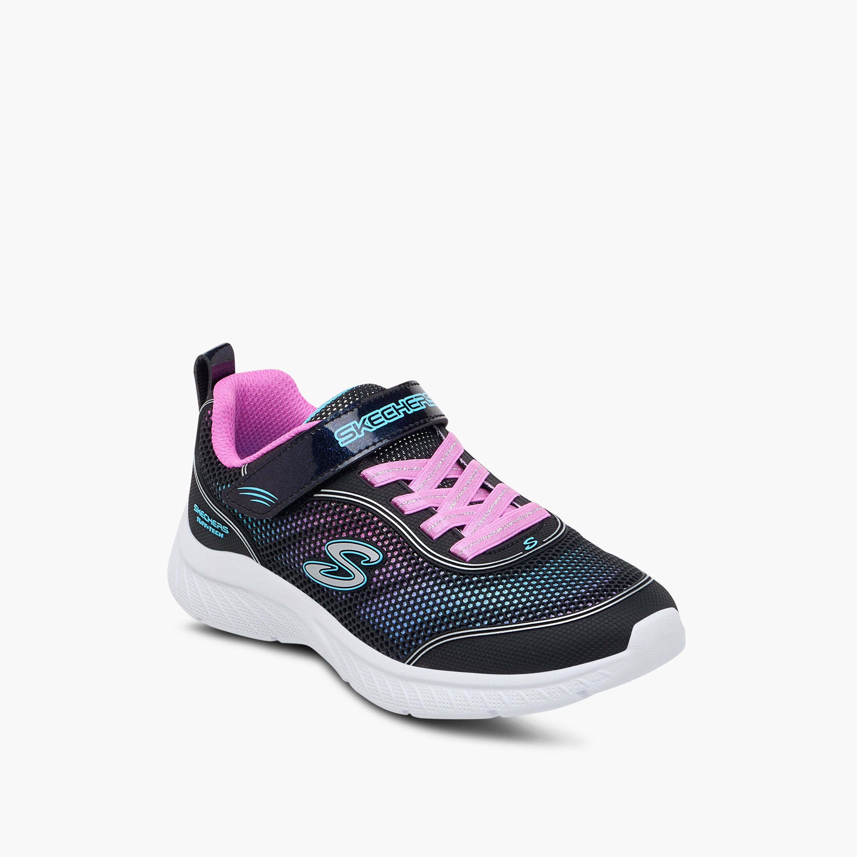 Skechers Girl's Microspec Plus Lace-Up Sneakers 303385L | OE-girls-shoes-sneakers-image-2