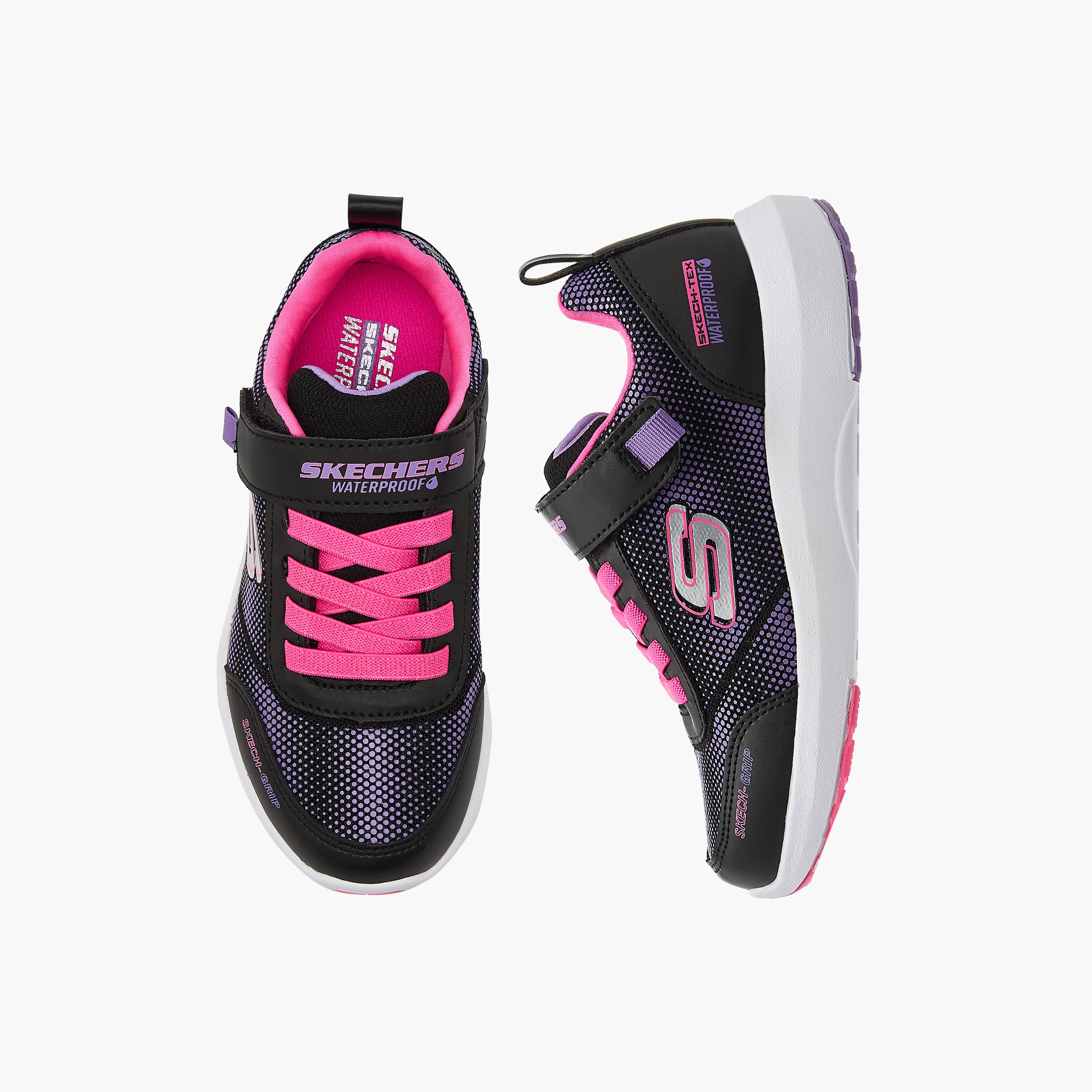 Skechers Girls DYNAMIC TREAD Hook & Loop Sneakers 303387L | OE-girls-shoes-sneakers-image-6
