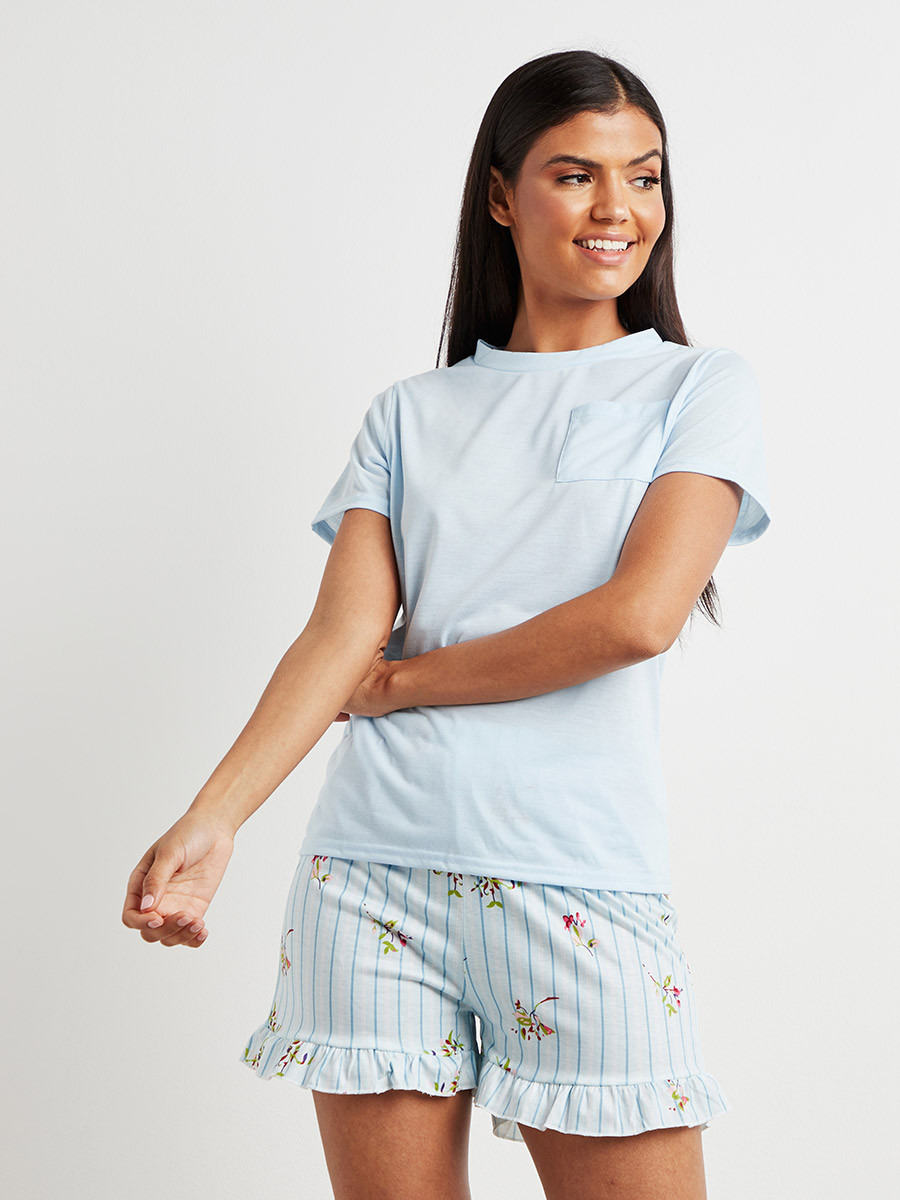 مجموعة من تيشيرت وشورت من ستايلي-women-clothing-nightwear-pyjamas-bottoms-image-3