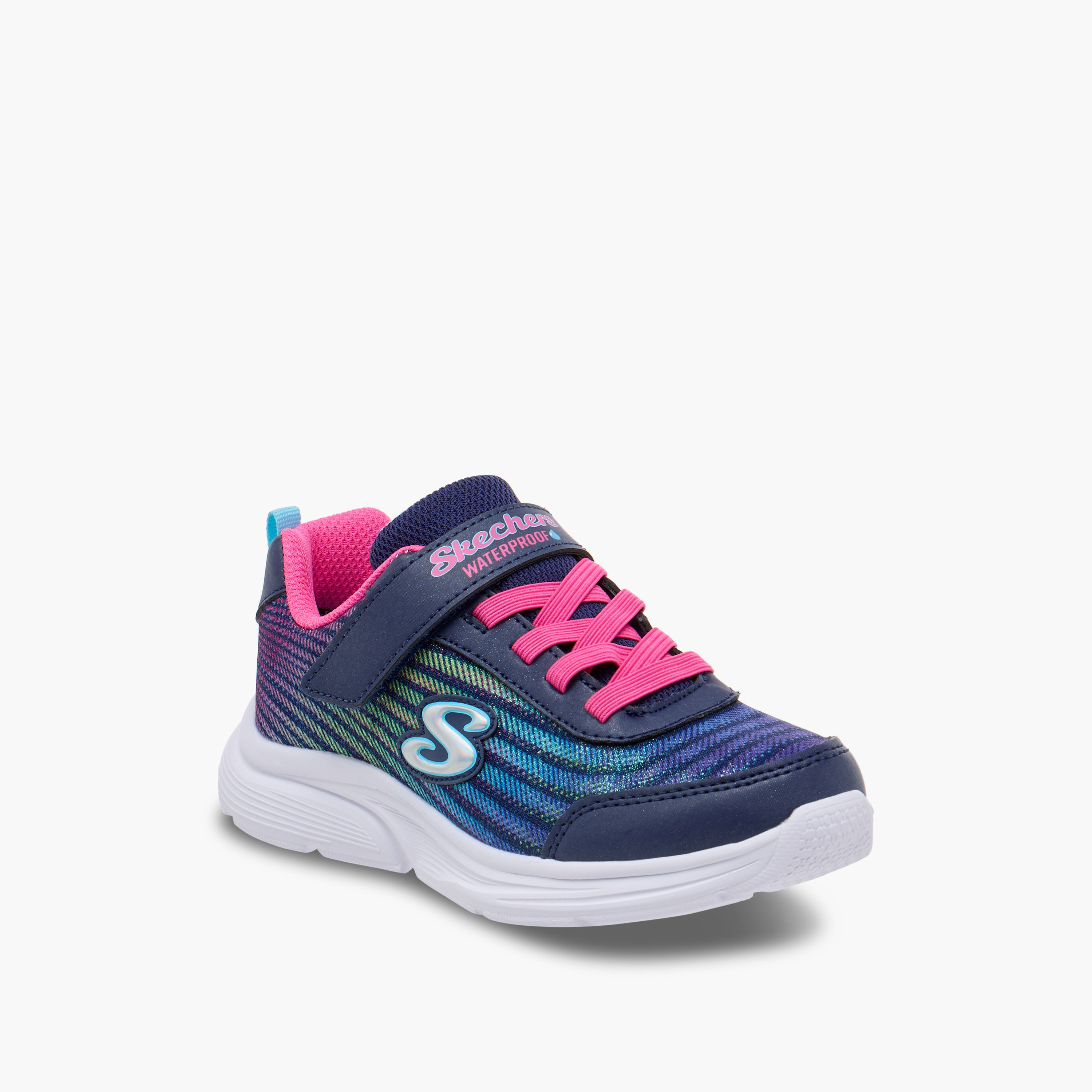 Skechers Girl's Wavy Lites Lace-Up Sneakers 303393L | OE-girls-shoes-sneakers-image-2