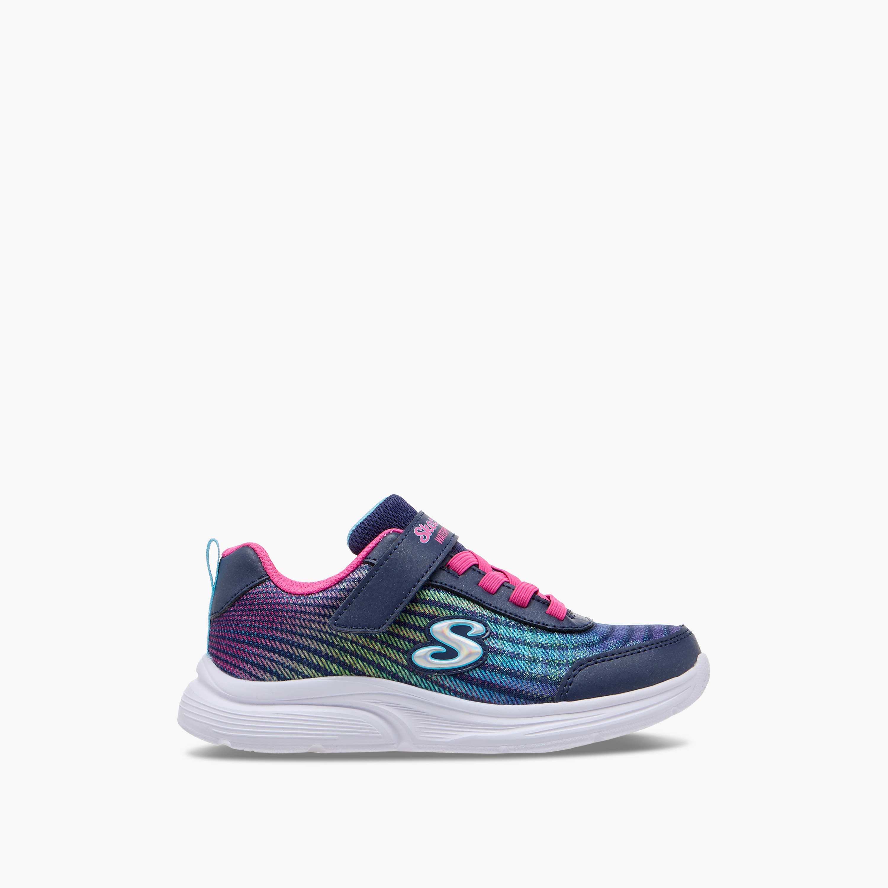 Skechers Girl's Wavy Lites Lace-Up Sneakers 303393L | OE-girls-shoes-sneakers-image-3