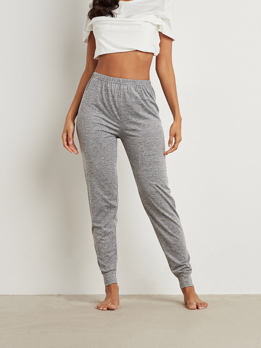 مجموعة من تيشيرت مطبوع وبنطلون بيجاما من ستايلي-women-clothing-nightwear-pyjamas-bottoms-image-3