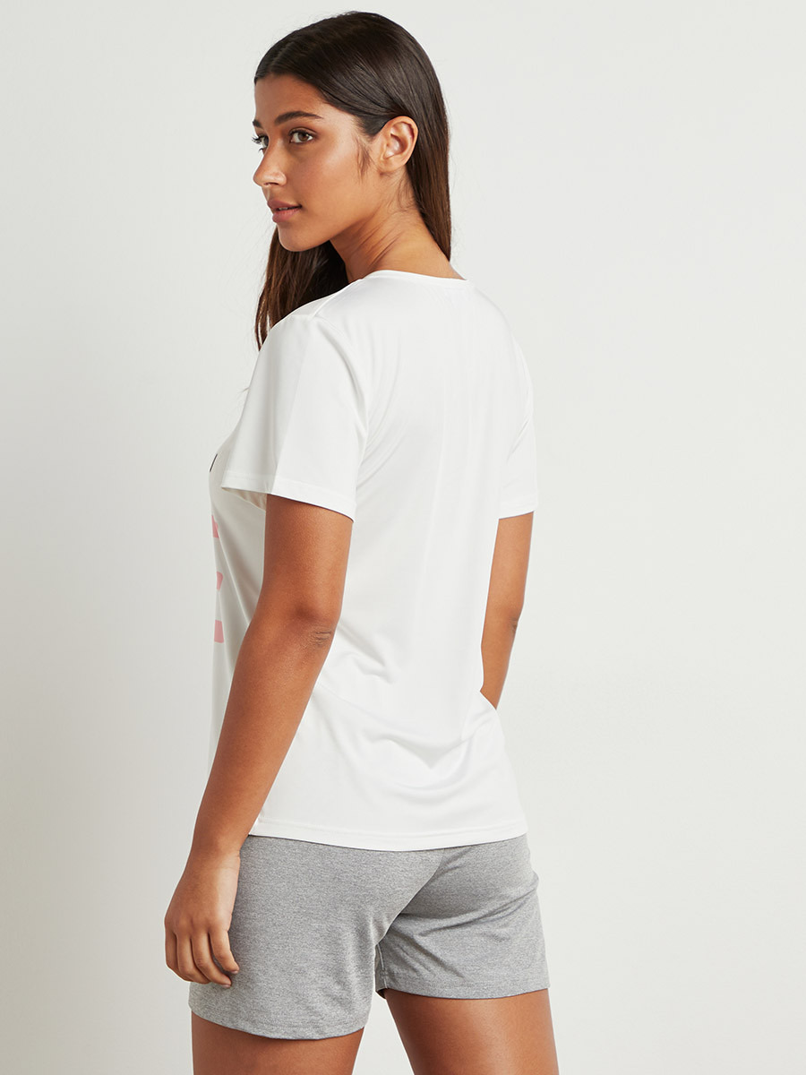 مجموعة من تيشيرت مطبوع وشورت من ستايلي-women-clothing-nightwear-pyjamas-longsets-image-3
