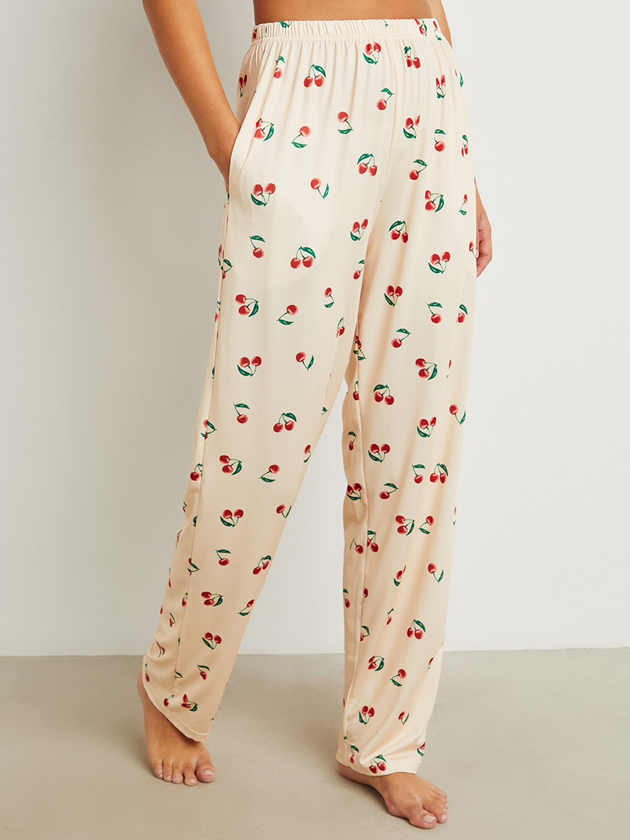 Styli Cherry Print Round Neck T-shirt and Pyjama Set-women-clothing-nightwear-pyjamas-longsets-image-6