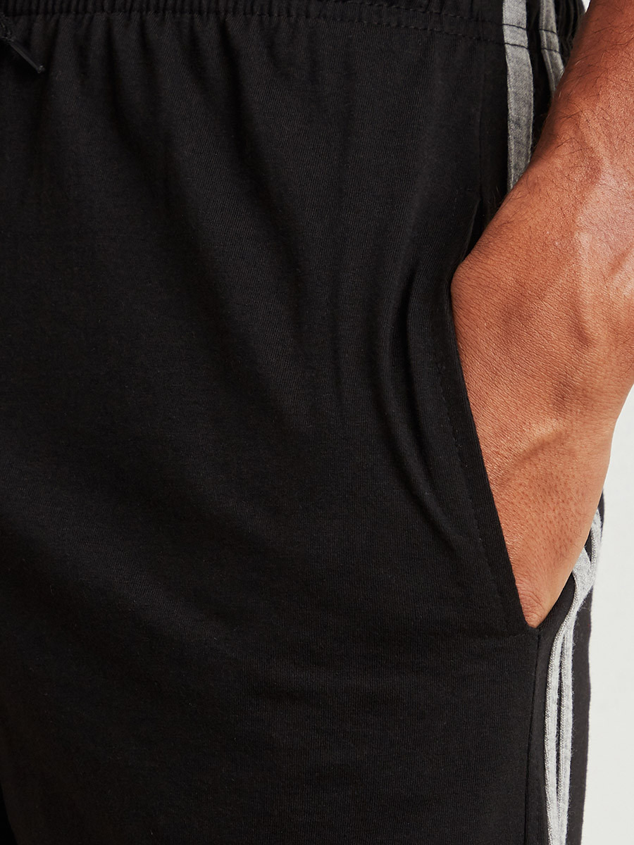 Double Striped T-shirt & Short Set-men-clothing-nightwear-tshirts-image-5