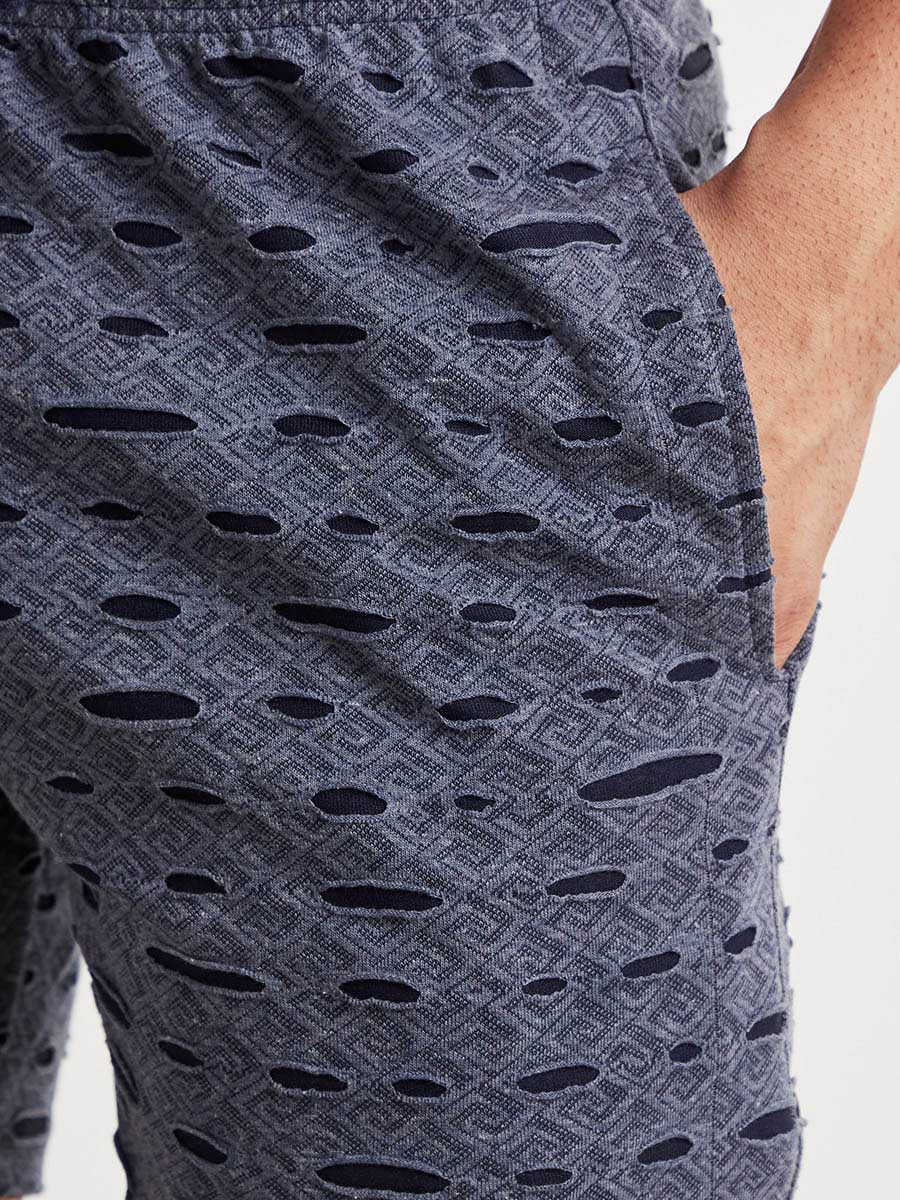 مجموعة من تيشيرت بارز الملمس وشورت-men-clothing-nightwear-tshirts-image-5