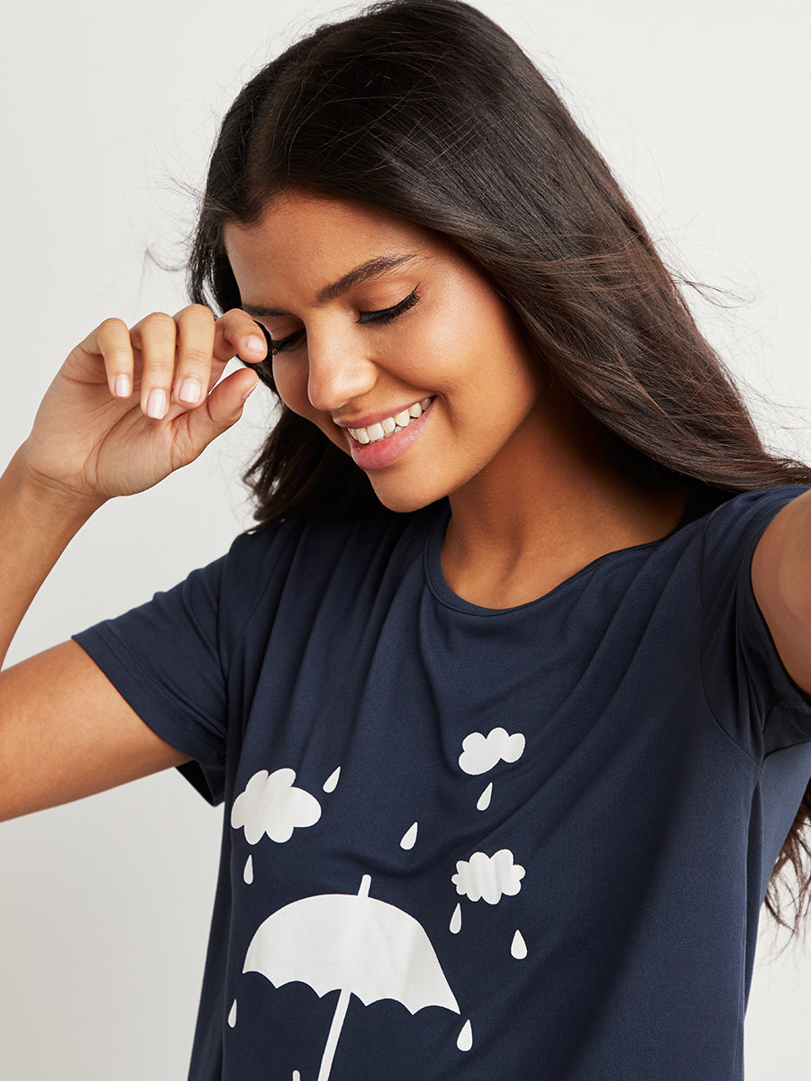 Styli Rainy Cloud Print T-shirt and Pyjama Set-women-clothing-nightwear-pyjamas-longsets-image-2
