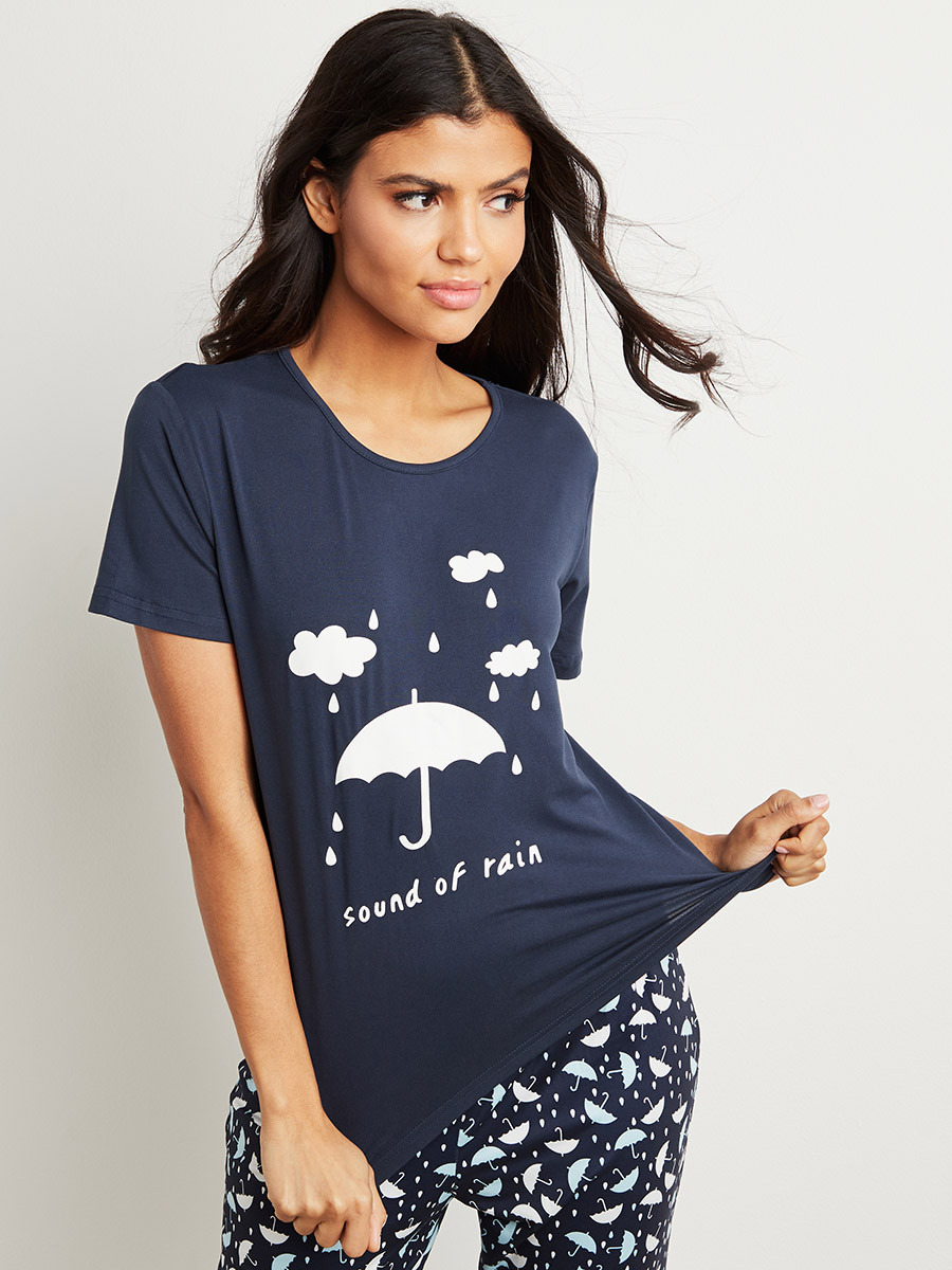 Styli Rainy Cloud Print T-shirt and Pyjama Set-women-clothing-nightwear-pyjamas-longsets-image-5