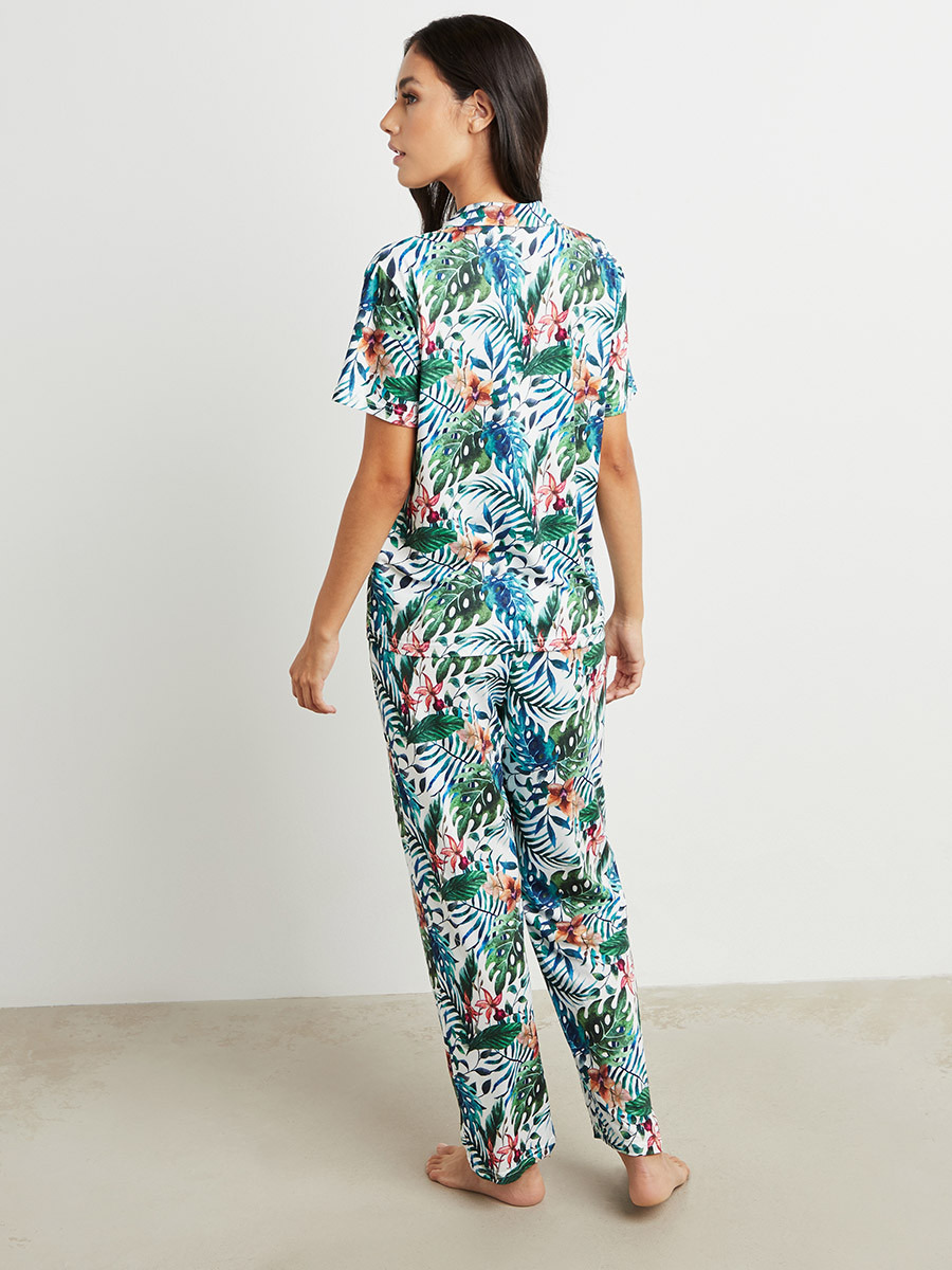 مجموعة من قميص وبنطلون بيجاما من ستايلي-women-clothing-nightwear-pyjamas-longsets-image-3
