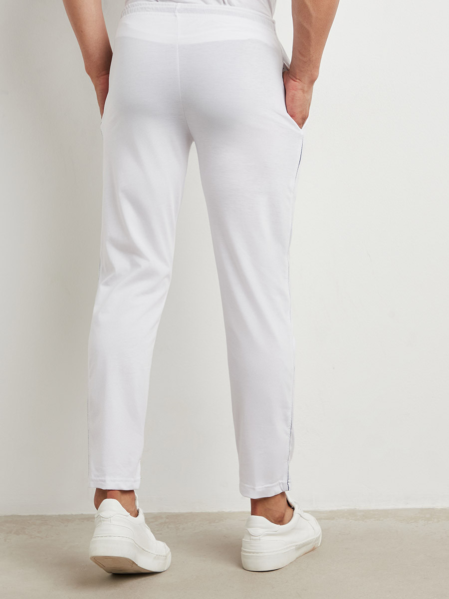 Styli Solid Drawstring Waist Lounge Pants with Side Pocket-men-clothing-nightwear-pyjamaandshorts-image-3