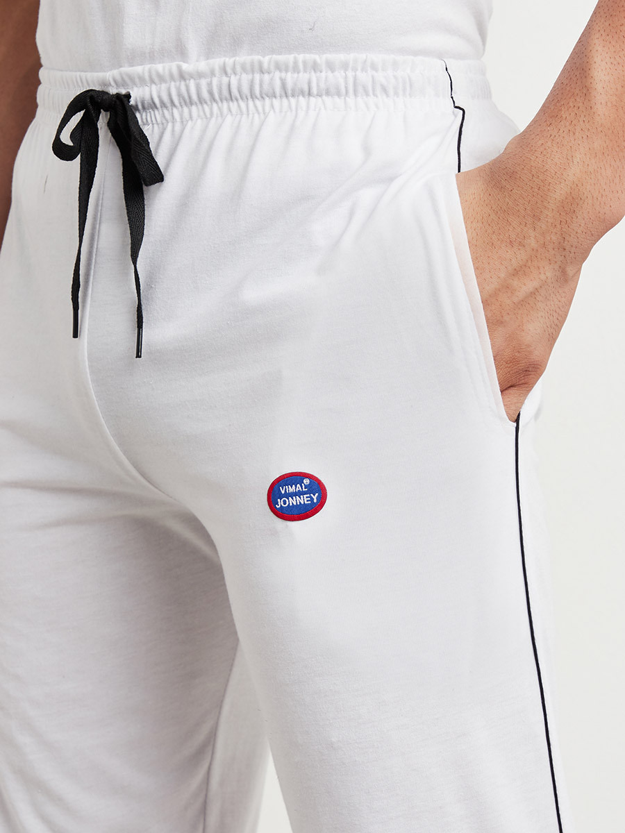 Styli Solid Drawstring Waist Lounge Pants with Side Pocket-men-clothing-nightwear-pyjamaandshorts-image-4