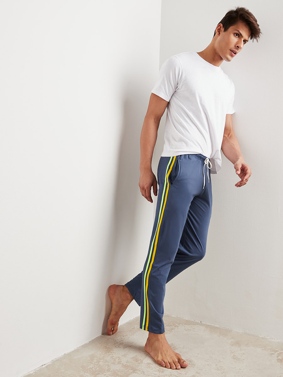 Drawstring Waist Striped Straight Fit Pyjama-men-clothing-nightwear-pyjamaandshorts-image-1
