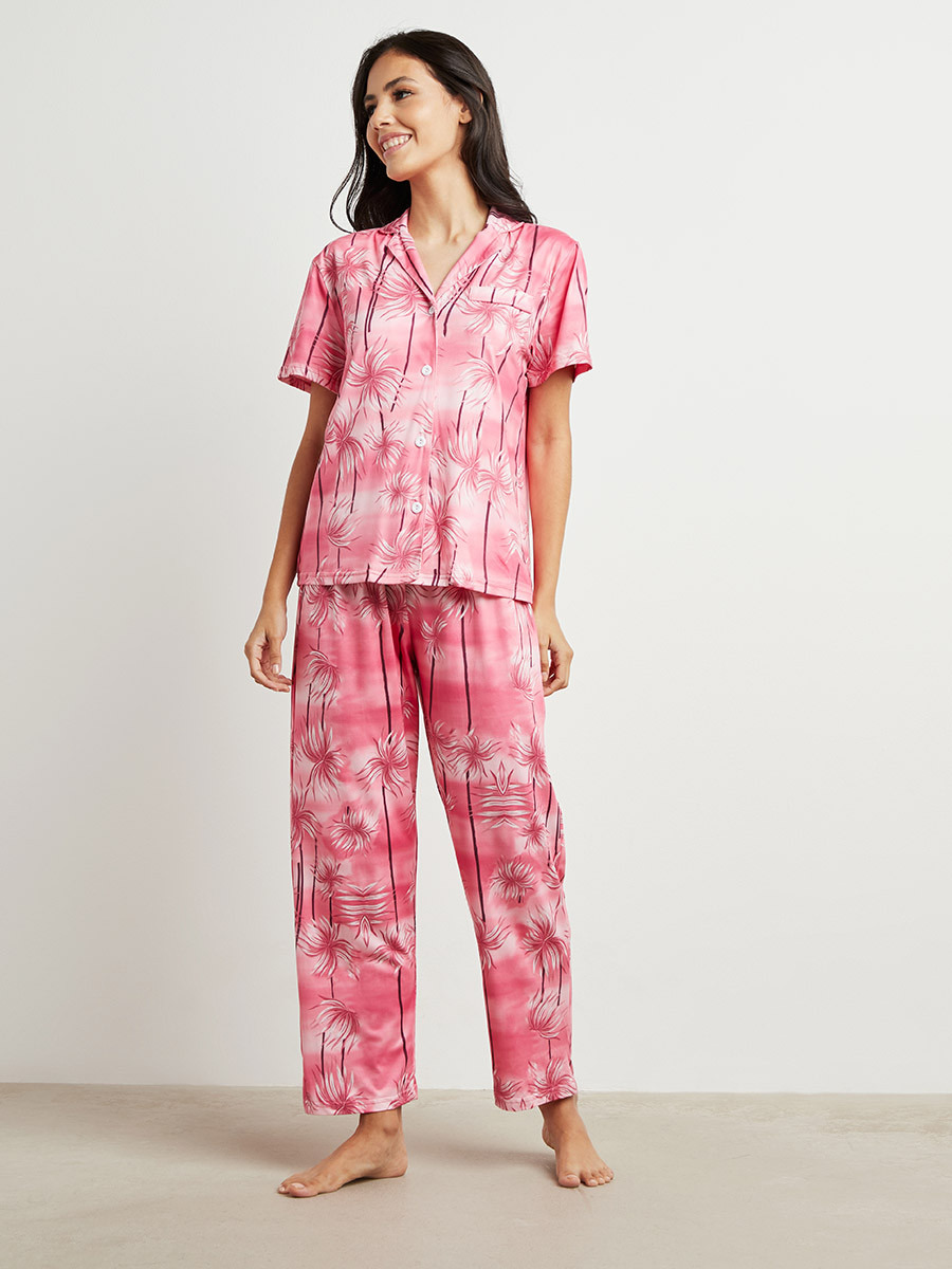 مجموعة من قميص وبنطلون بيجاما من ستايلي-women-clothing-nightwear-pyjamas-longsets-image-4
