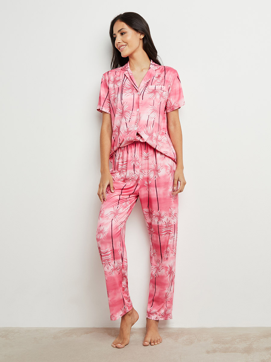 مجموعة من قميص وبنطلون بيجاما من ستايلي-women-clothing-nightwear-pyjamas-longsets-image-6