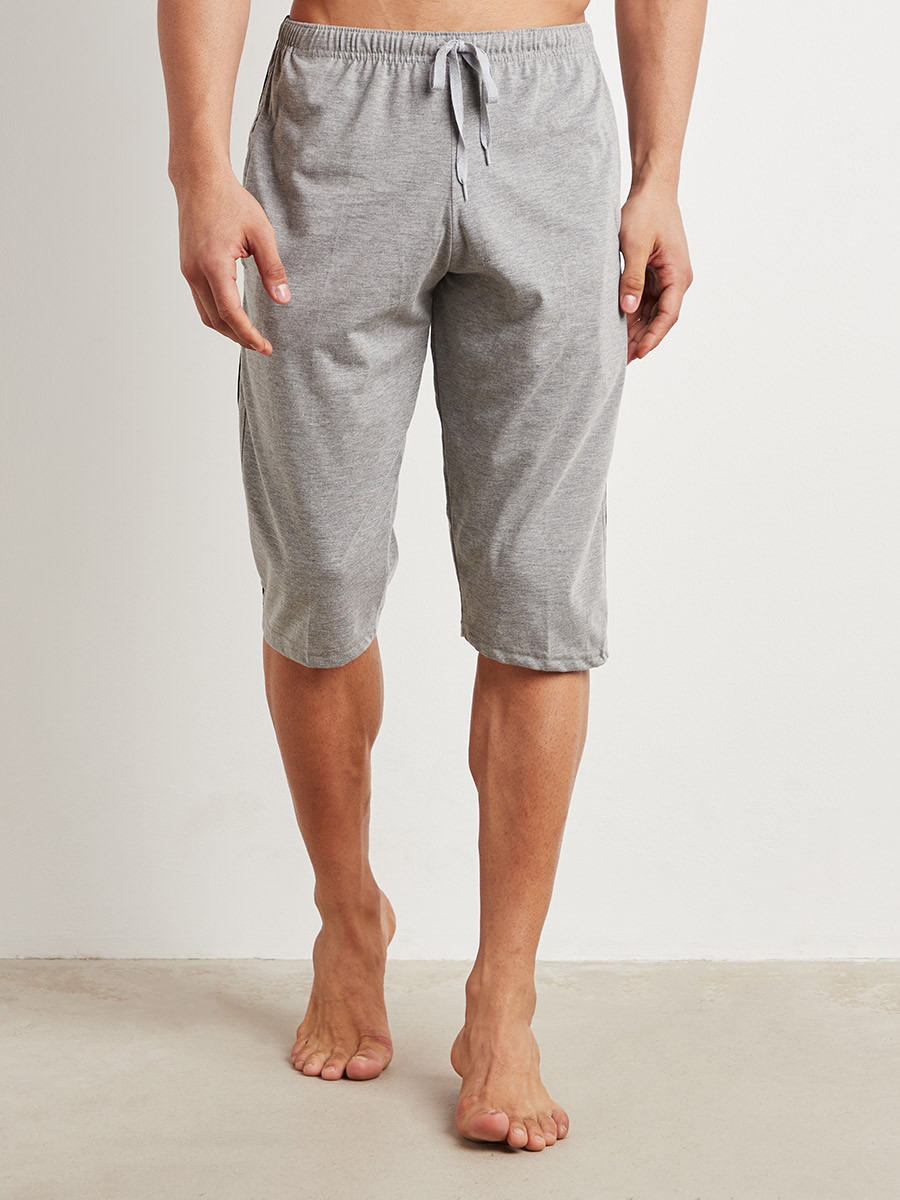 Drawstring Elastic Waist Capri with Side Pocket-men-clothing-nightwear-pyjamaandshorts-image-2