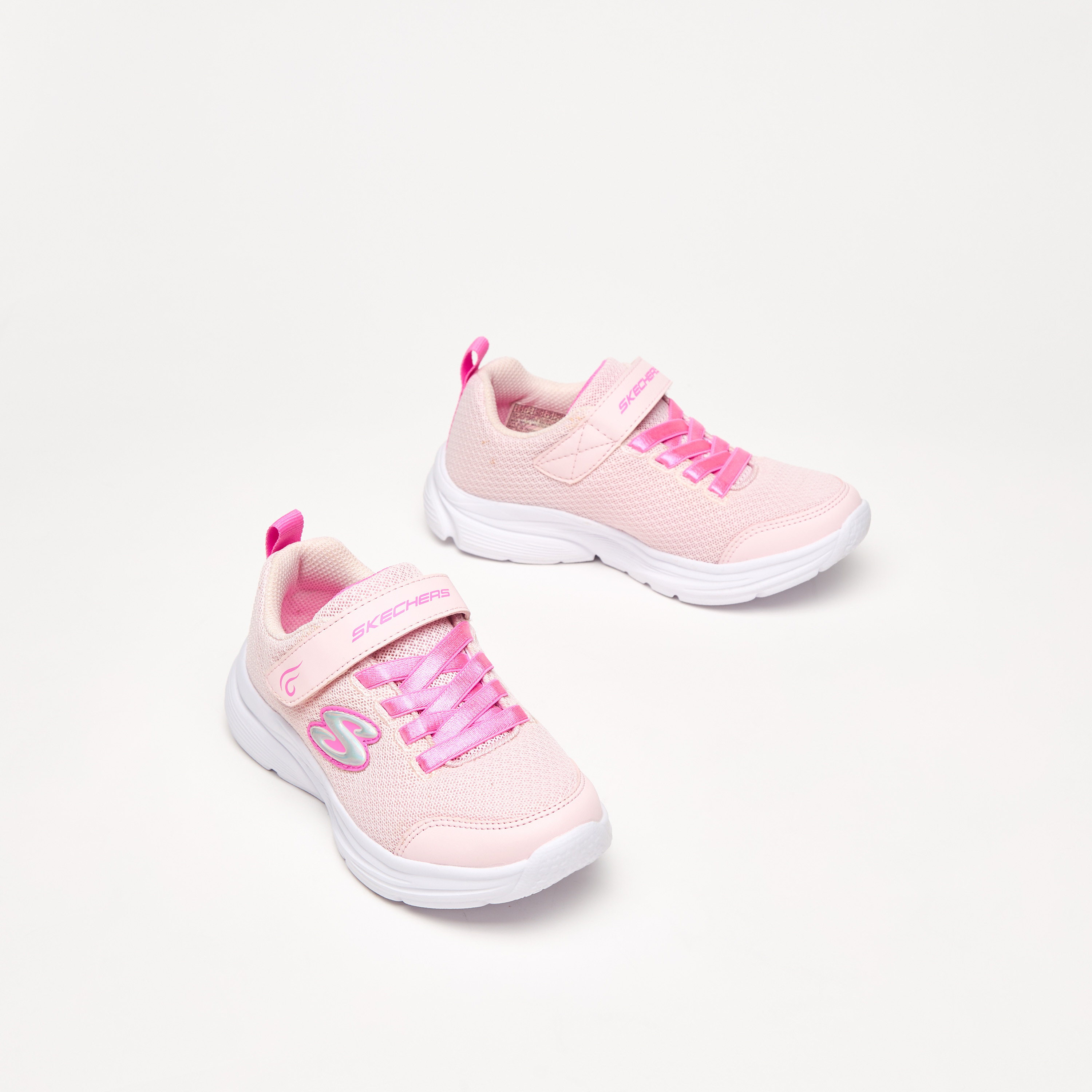سكيتشرز حذاء رياضي ويفي لايتس مضيء ميموري فوم كاحل منخفض للبنات 303522L-AQUA | OE-girls-shoes-sneakers-image-9