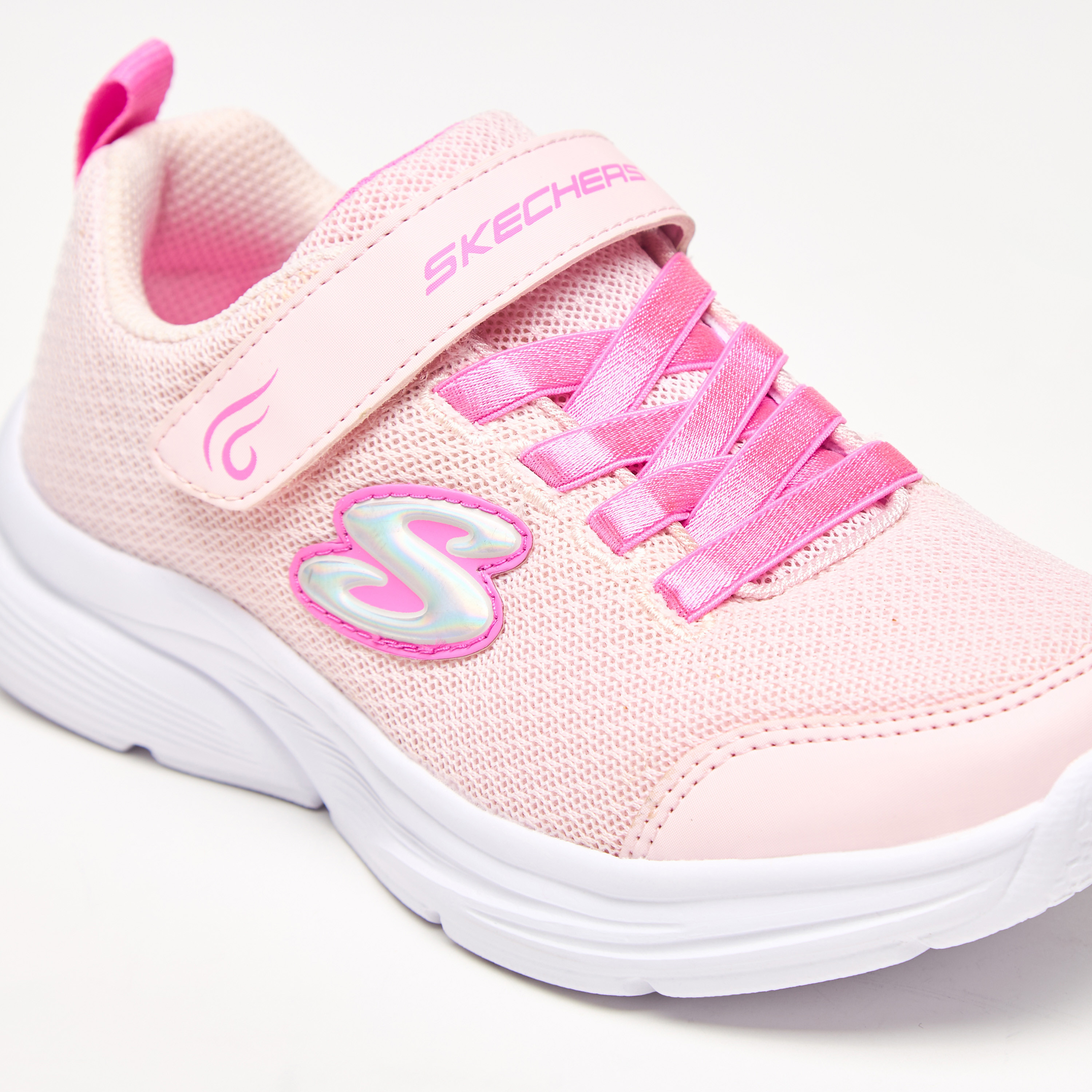 سكيتشرز حذاء رياضي ويفي لايتس مضيء ميموري فوم كاحل منخفض للبنات 303522L-AQUA | OE-girls-shoes-sneakers-image-15