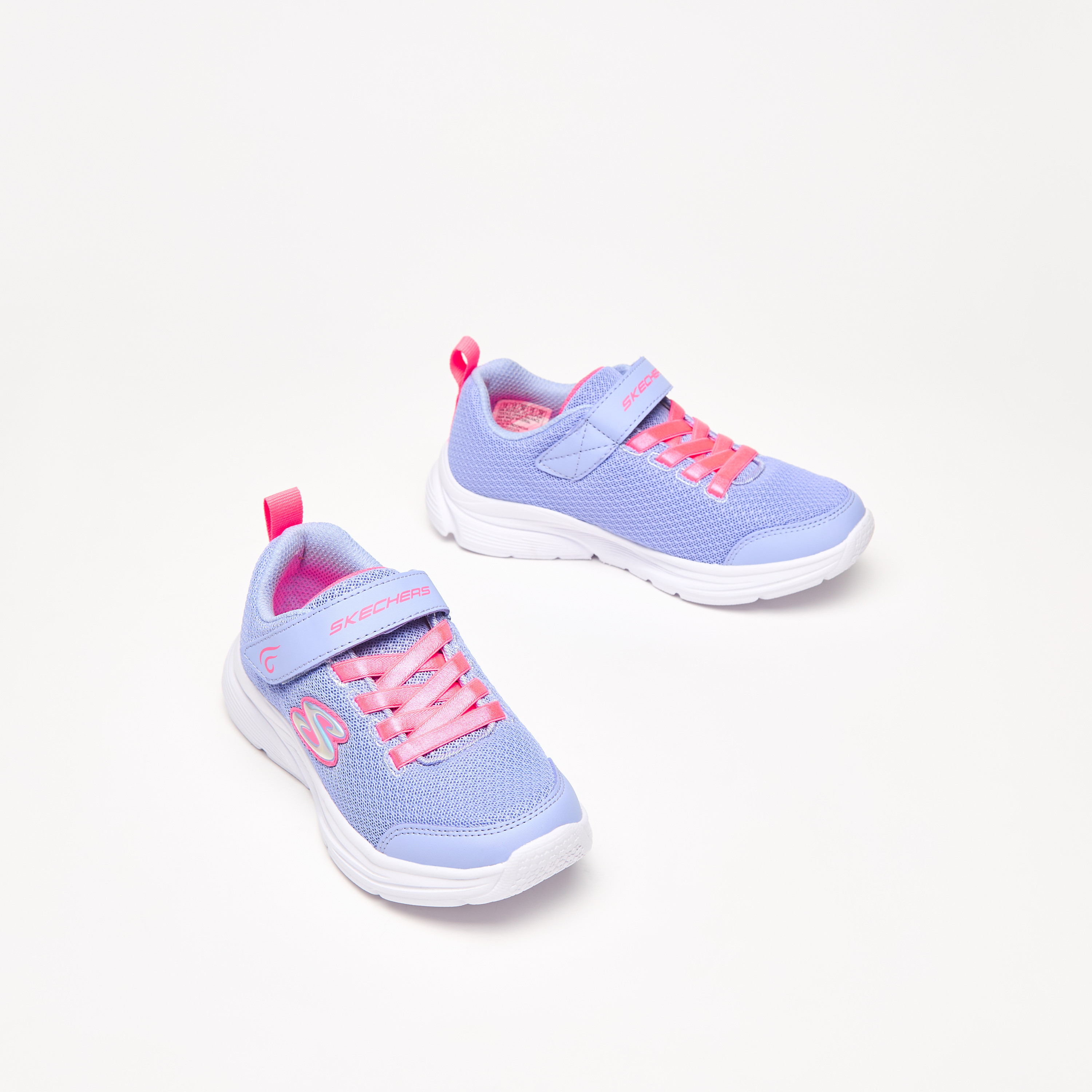 سكيتشرز حذاء رياضي ويفي لايتس مضيء ميموري فوم كاحل منخفض للبنات 303522L-AQUA | OE-girls-shoes-sneakers-image-16