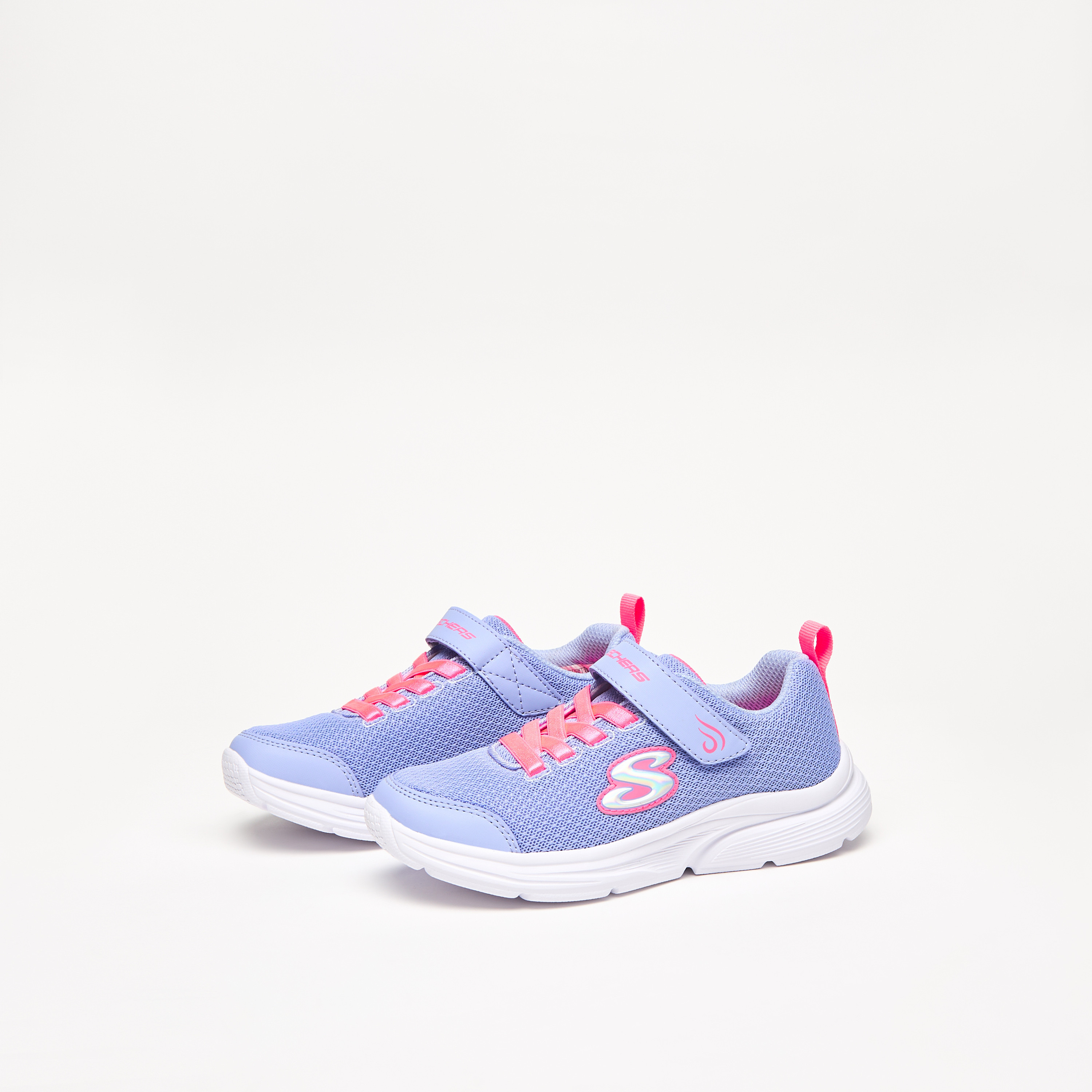 سكيتشرز حذاء رياضي ويفي لايتس مضيء ميموري فوم كاحل منخفض للبنات 303522L-AQUA | OE-girls-shoes-sneakers-image-17