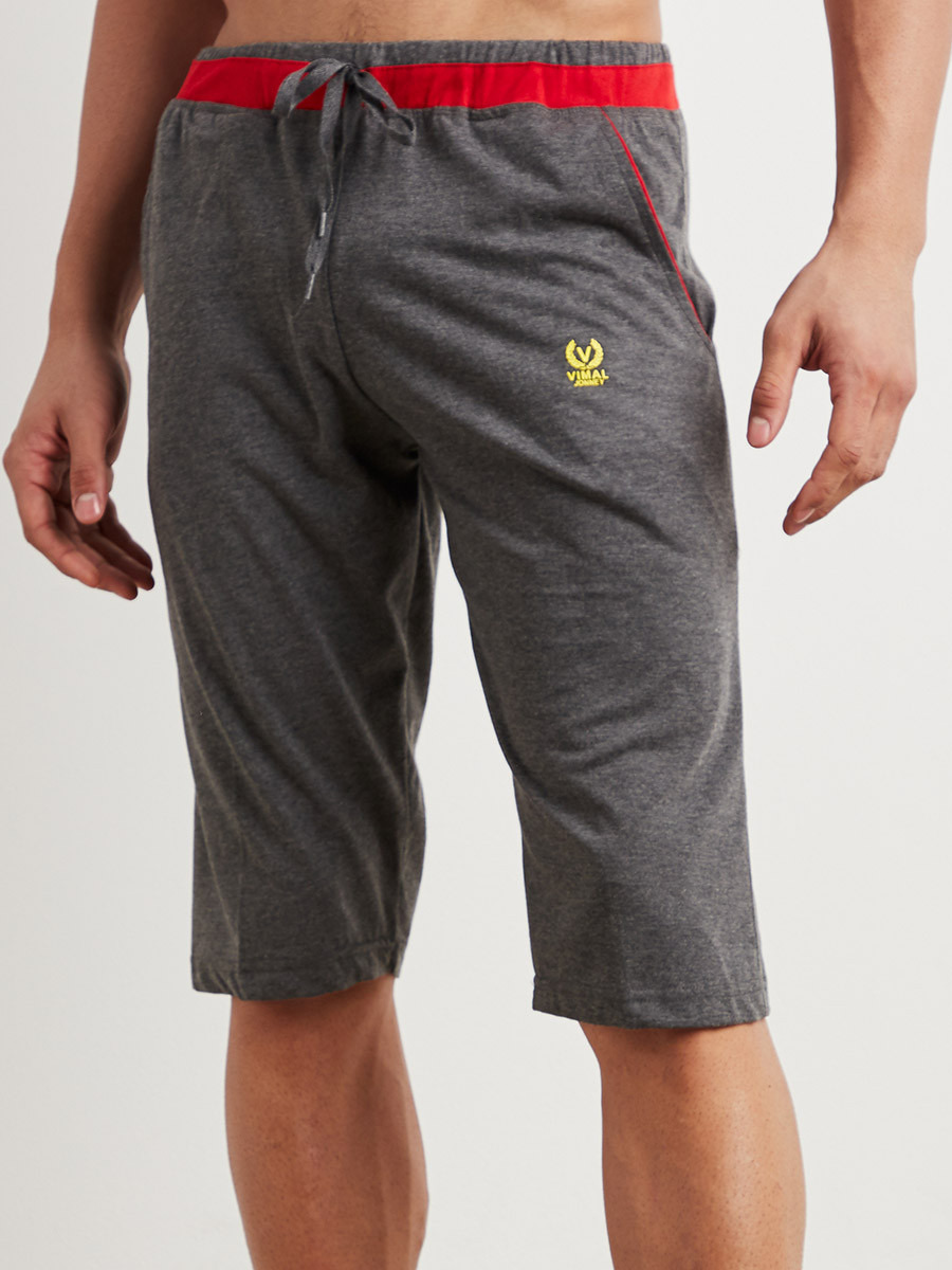 Contrast Waistband Capri with Side Pocket-men-clothing-nightwear-pyjamaandshorts-image-1