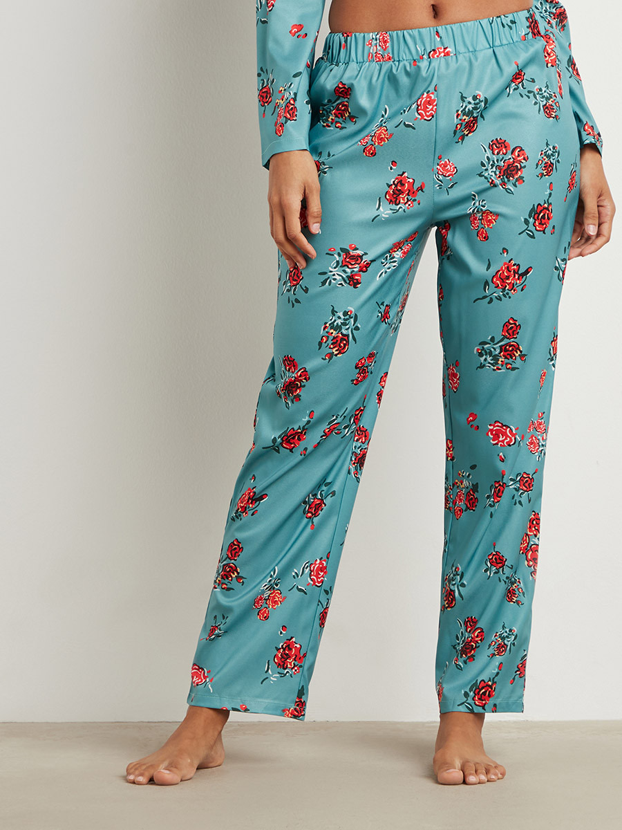 مجموعة من قميص مطبوع وبنطلون بيجاما من ستايلي-women-clothing-nightwear-pyjamas-bottoms-image-3