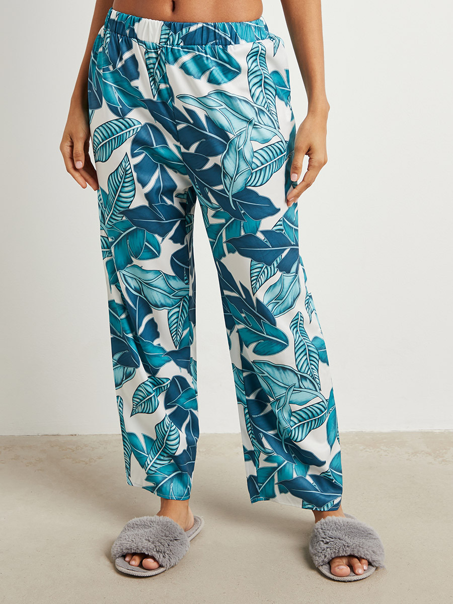Styli Tropical Print Shirt and Pyjama Set-women-clothing-nightwear-pyjamas-longsets-image-3