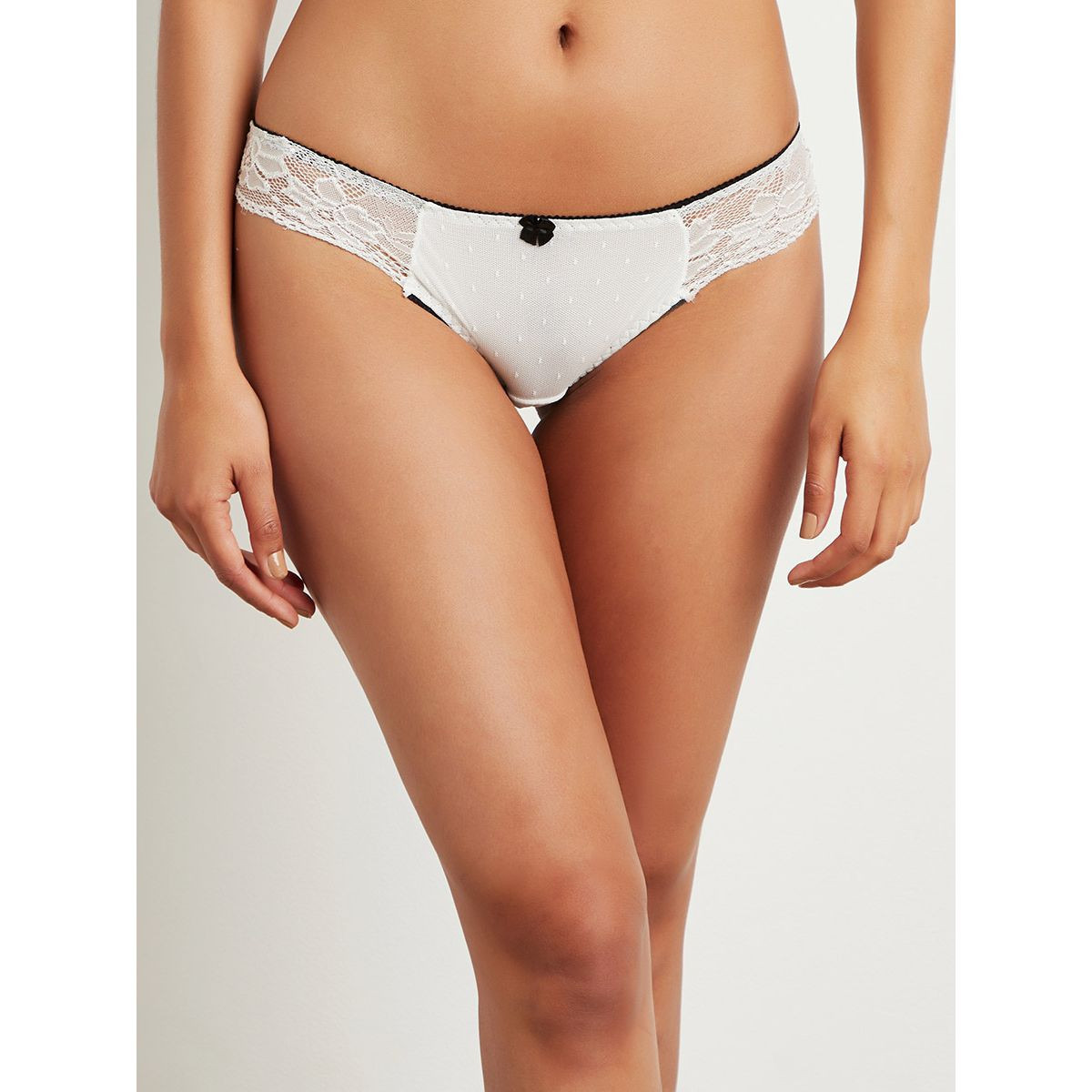 Styli Pack of 2 - Side Lace Trim Contrast Bow Bikini-women-clothing-lingerie-panties-image-2