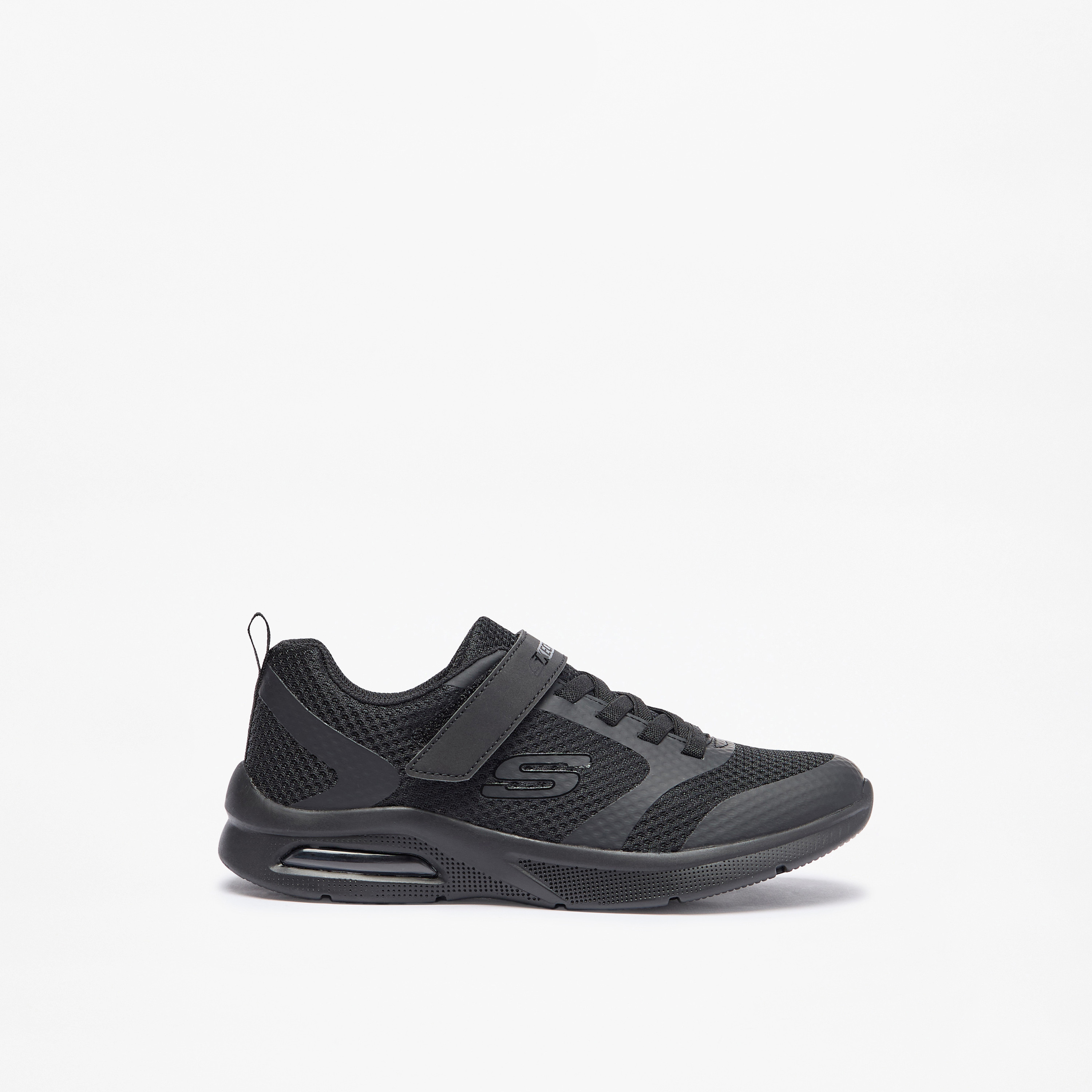 Skechers Kids Panelled Sneakers with Hook and Loop Closure - MICROSPEC MAX-girls-shoes-sports-image-3