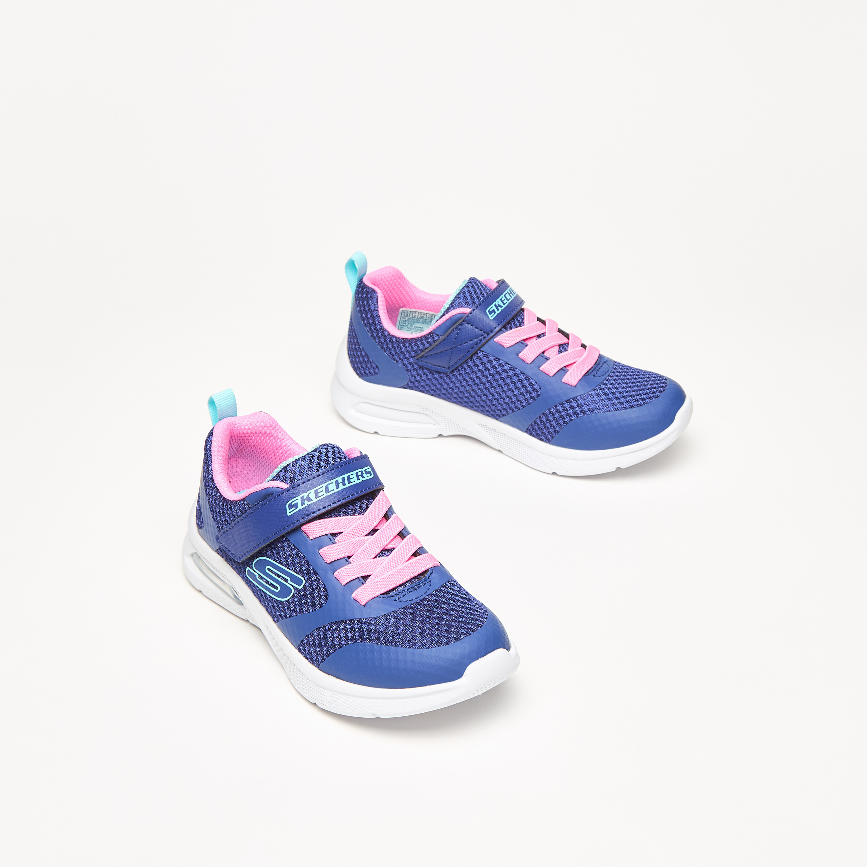 Skechers Microspec Max Girls Memory Foam Low Ankle Sneakers 303543L-BKLV | OE-girls-shoes-sneakers-image-17