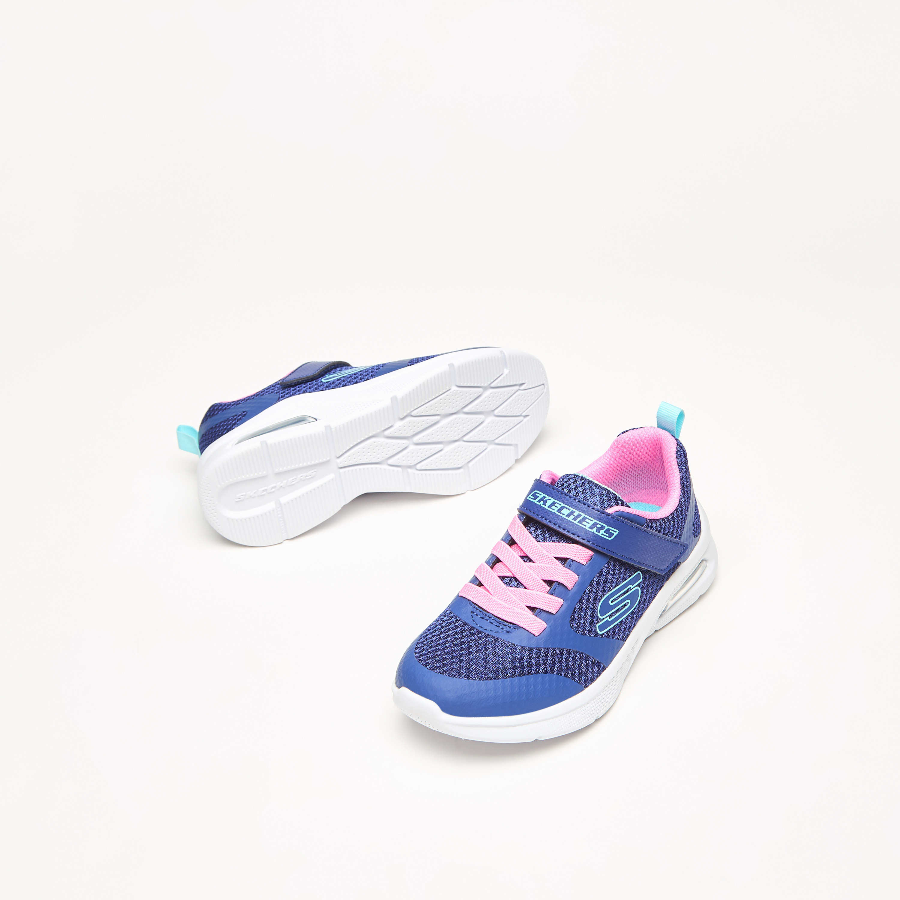 Skechers Microspec Max Girls Memory Foam Low Ankle Sneakers 303543L-BKLV | OE-girls-shoes-sneakers-image-22