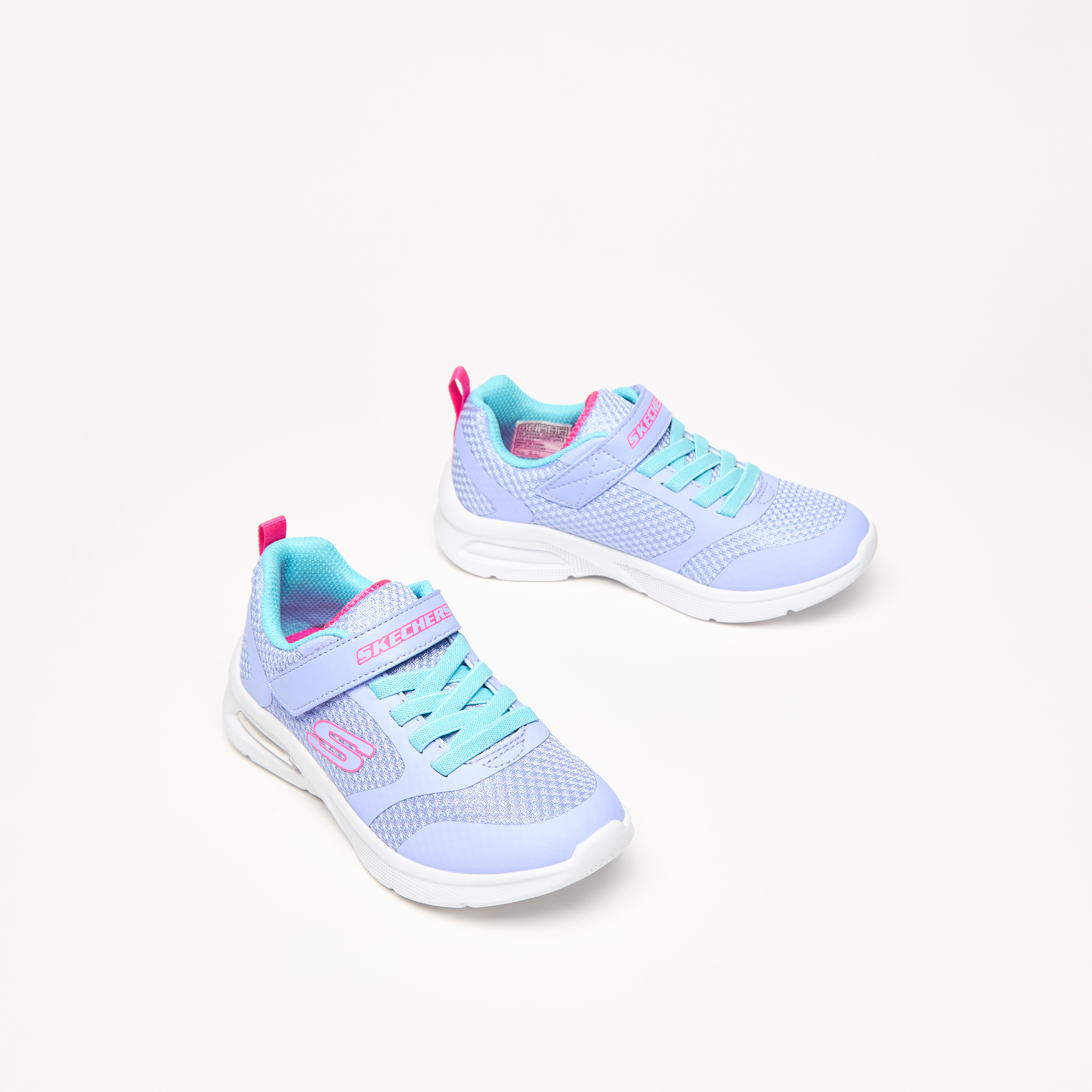 Skechers Microspec Max Girls Memory Foam Low Ankle Sneakers 303543L-BKLV | OE-girls-shoes-sneakers-image-25