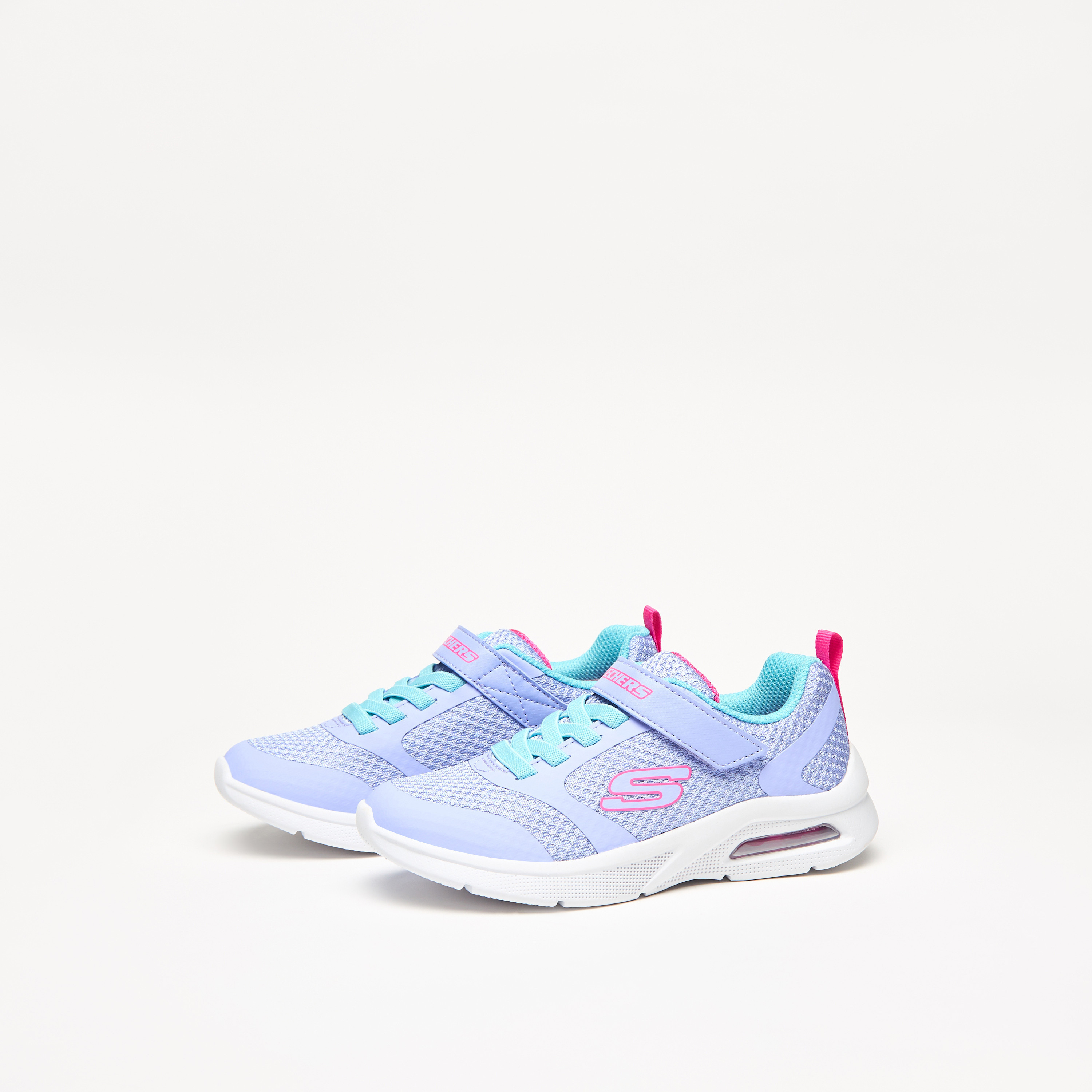 Skechers Microspec Max Girls Memory Foam Low Ankle Sneakers 303543L-BKLV | OE-girls-shoes-sneakers-image-26