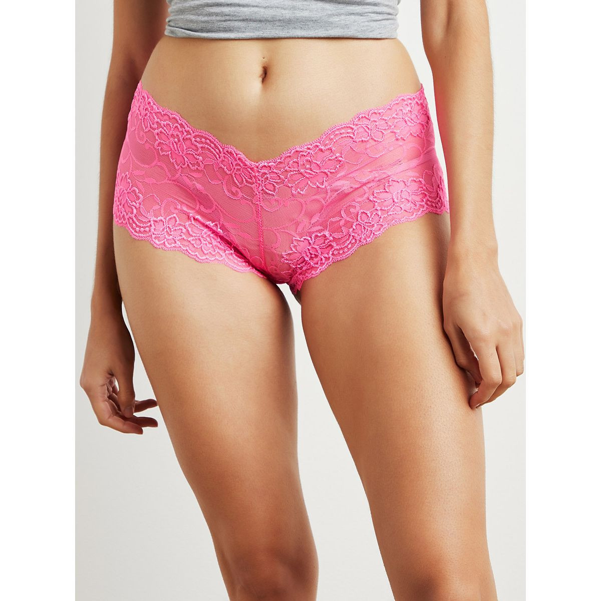 Styli Pack of 3 - Lace French Knickers Shorts-women-clothing-lingerie-panties-image-2