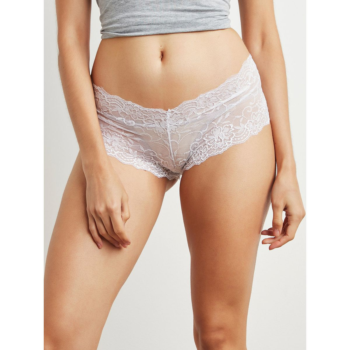 Styli Pack of 3 - Lace French Knickers Shorts-women-clothing-lingerie-panties-image-4